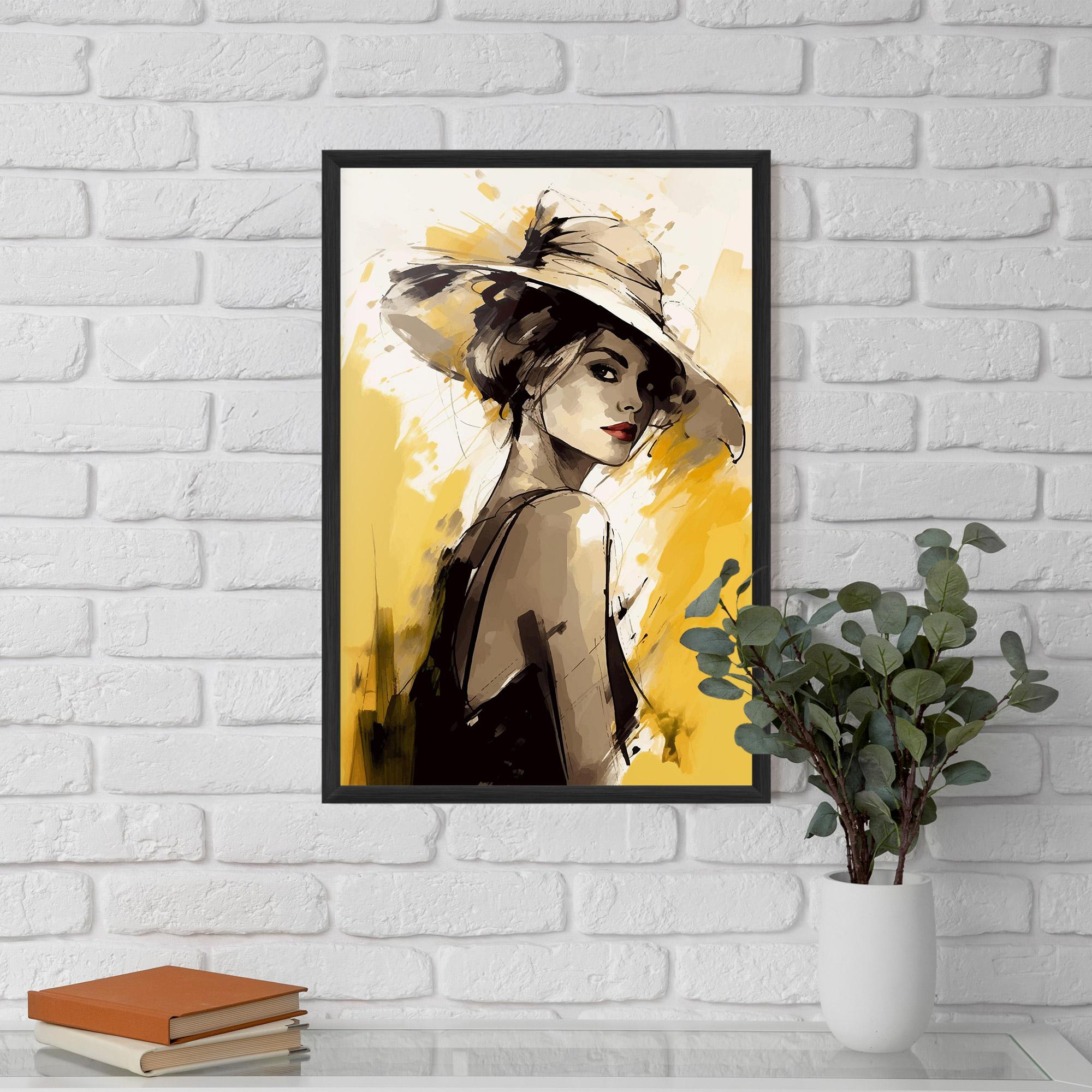 Keretezett Poszter Young Attractive Girl mockup 5