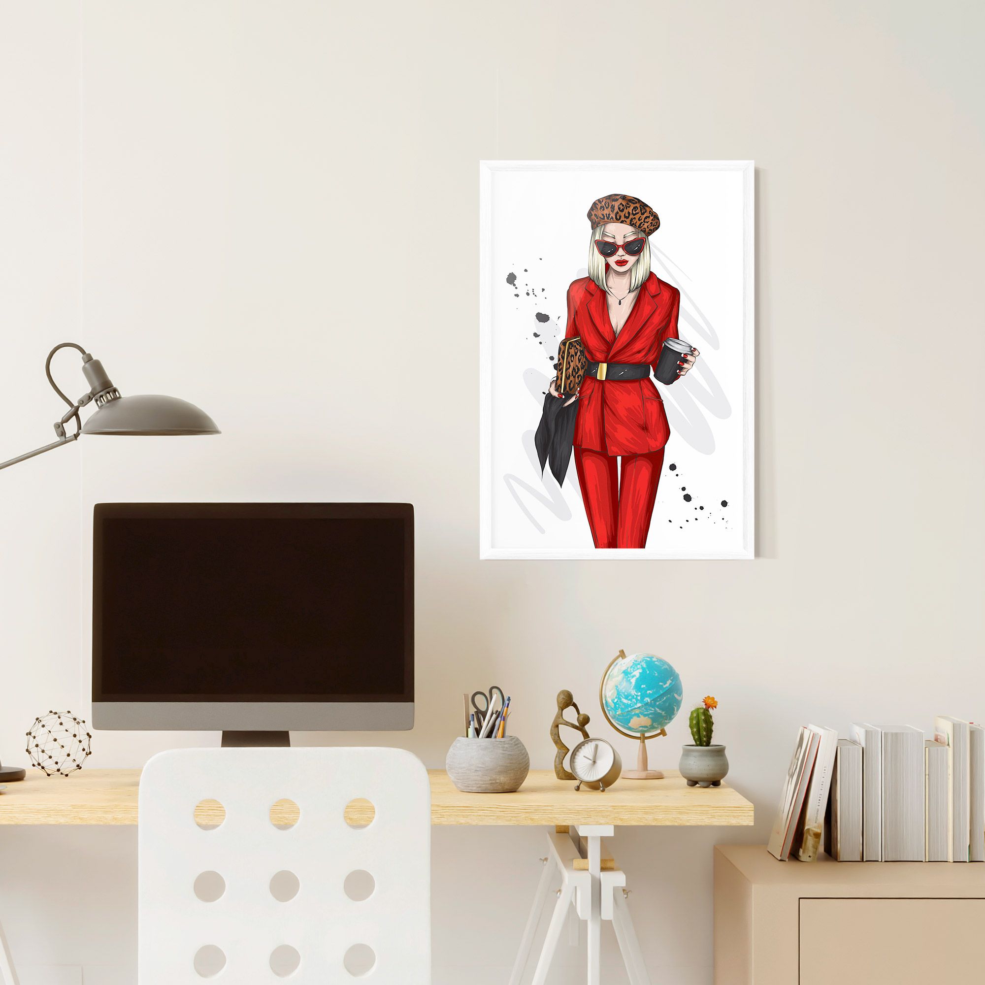 Red Suit Woman mockup 6