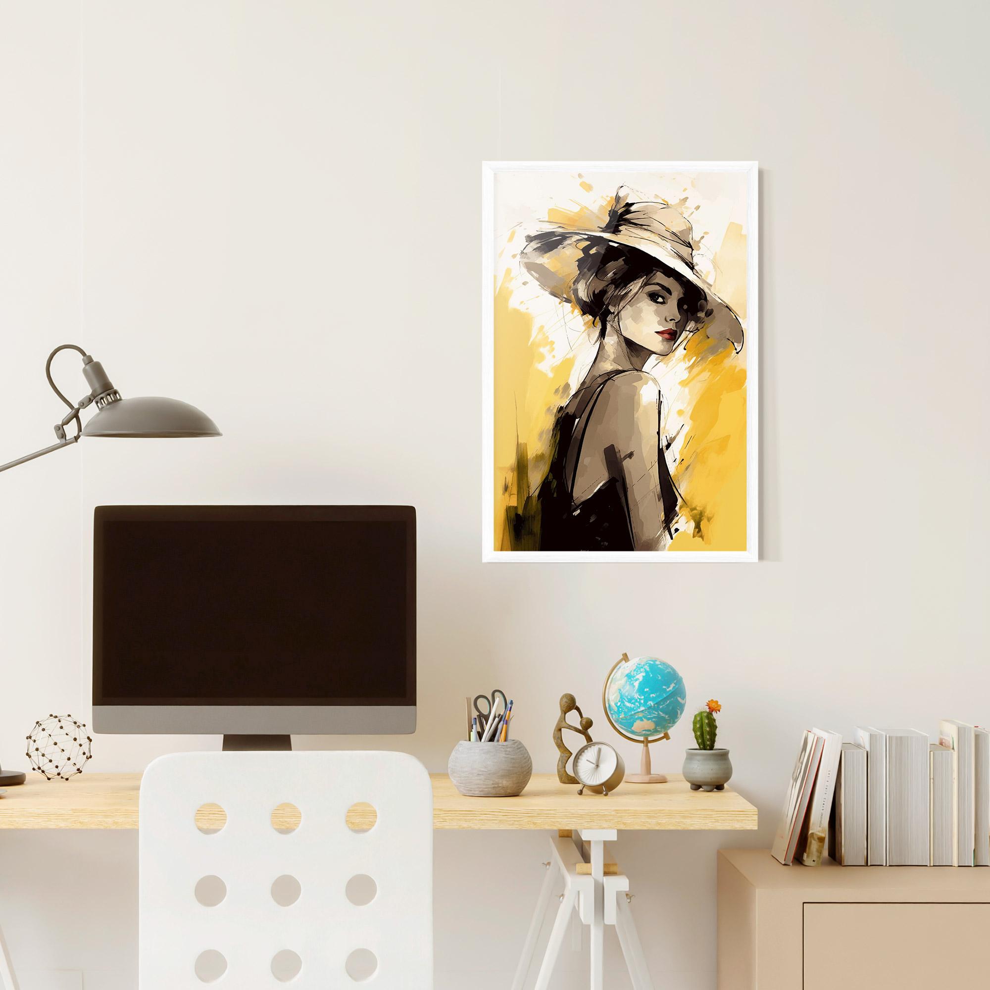 Keretezett Poszter Young Attractive Girl mockup 6