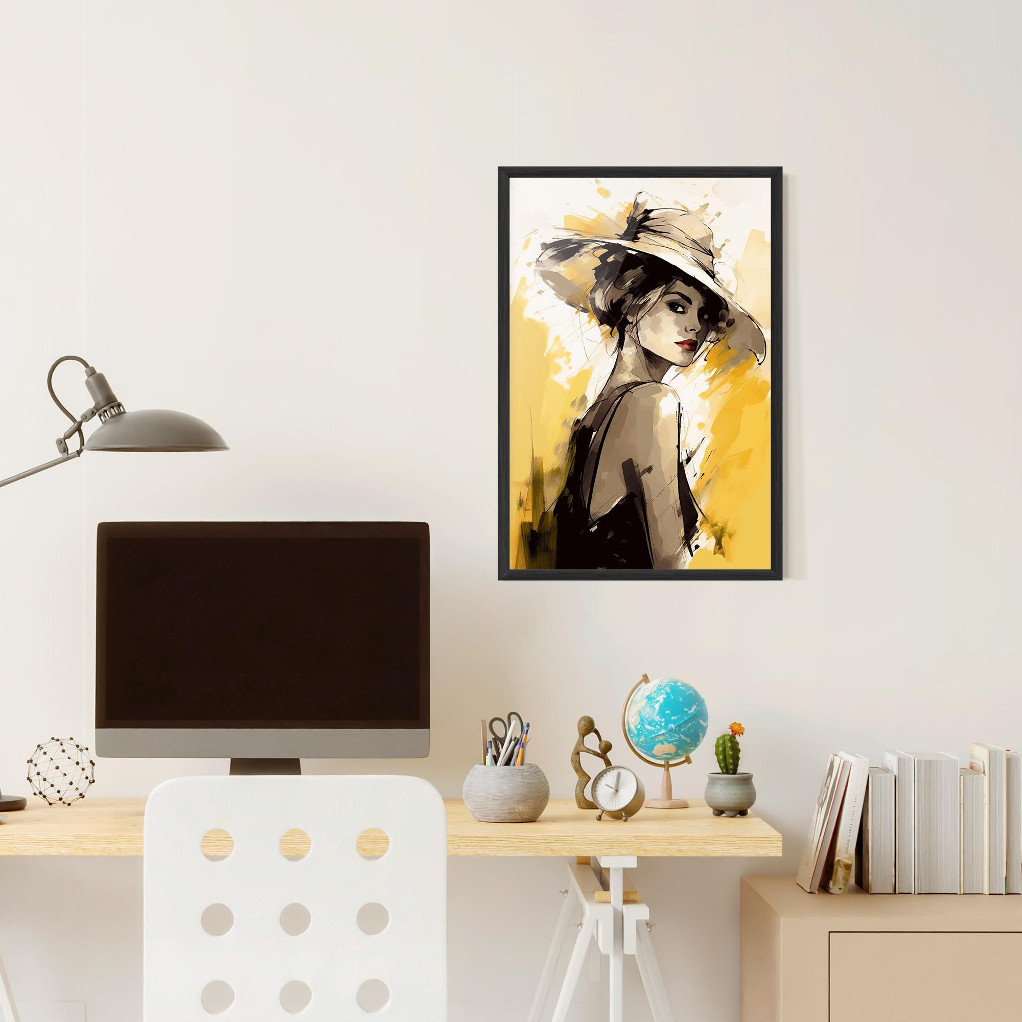 Keretezett Poszter Young Attractive Girl mockup 6