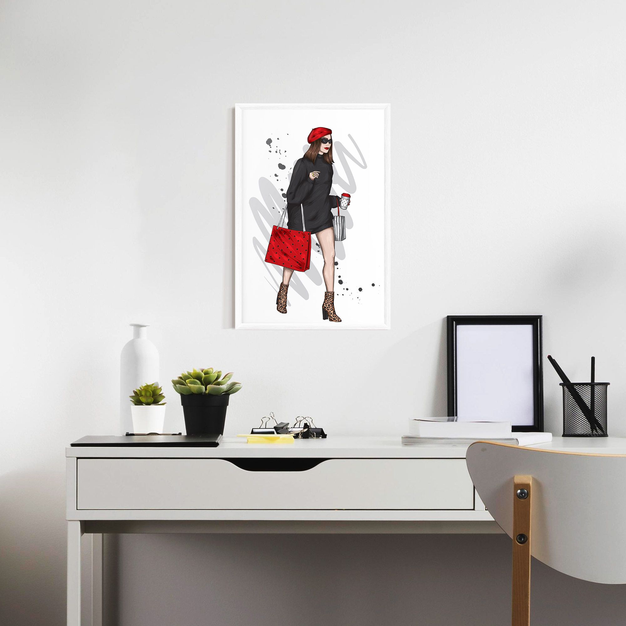 Black Red Outfit mockup 7