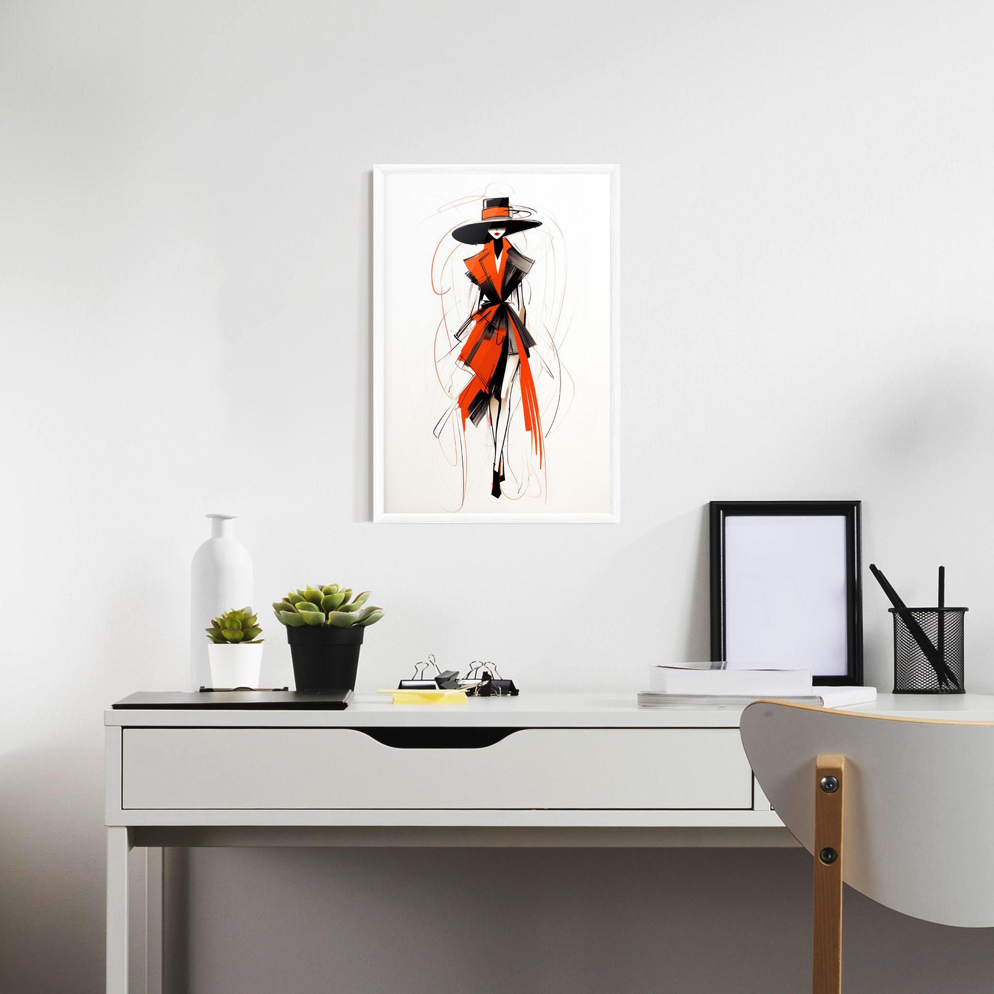 Keretezett Poszter Handdrawn Doodle mockup 7