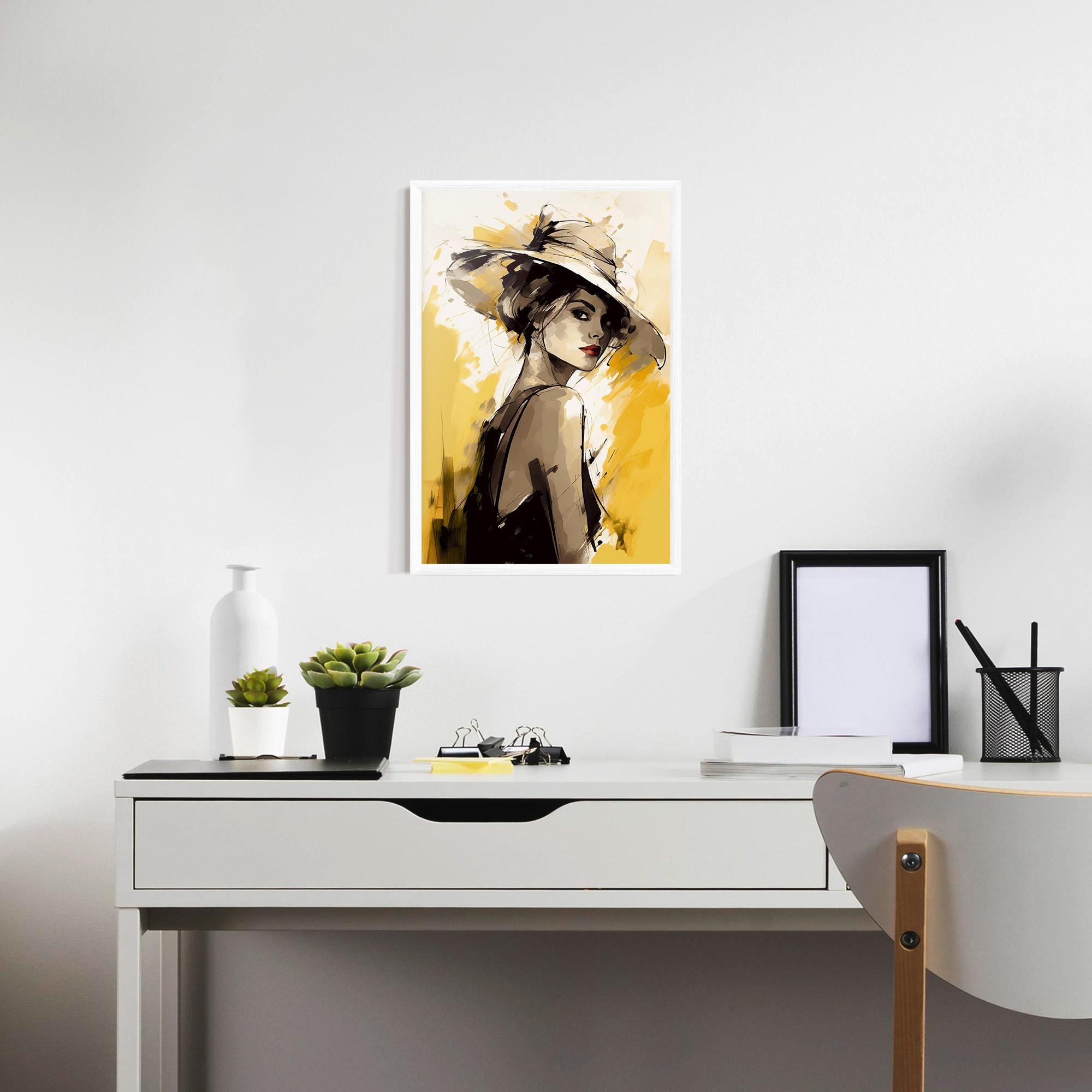 Keretezett Poszter Young Attractive Girl mockup 7