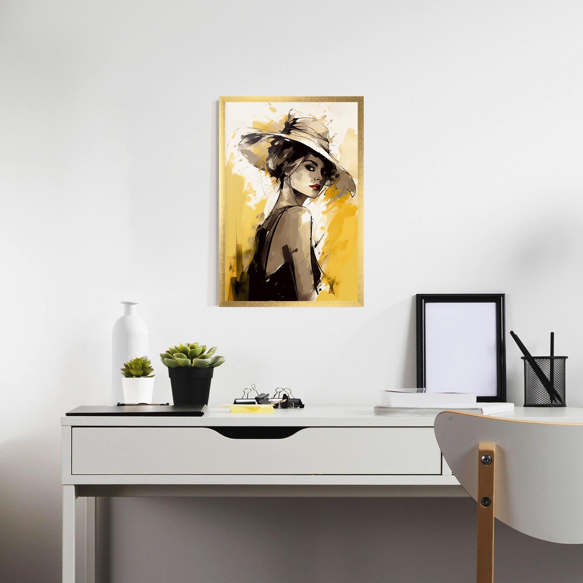 Keretezett Poszter Young Attractive Girl mockup 7