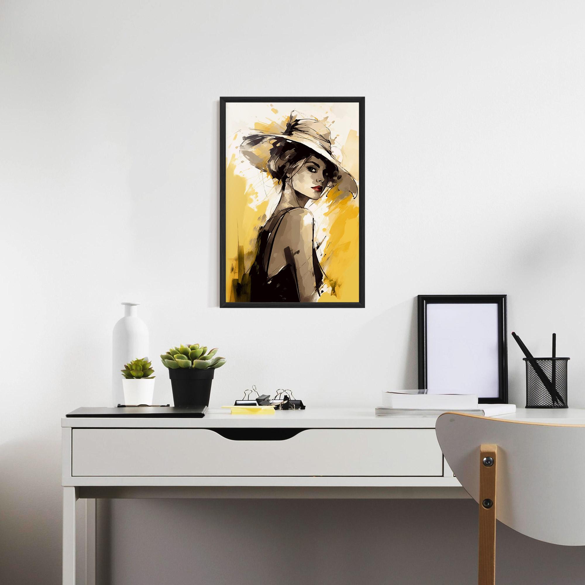 Keretezett Poszter Young Attractive Girl mockup 7