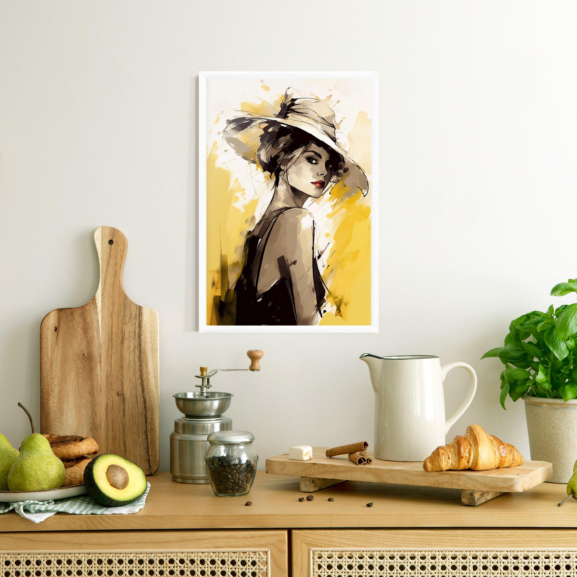 Keretezett Poszter Young Attractive Girl mockup 8