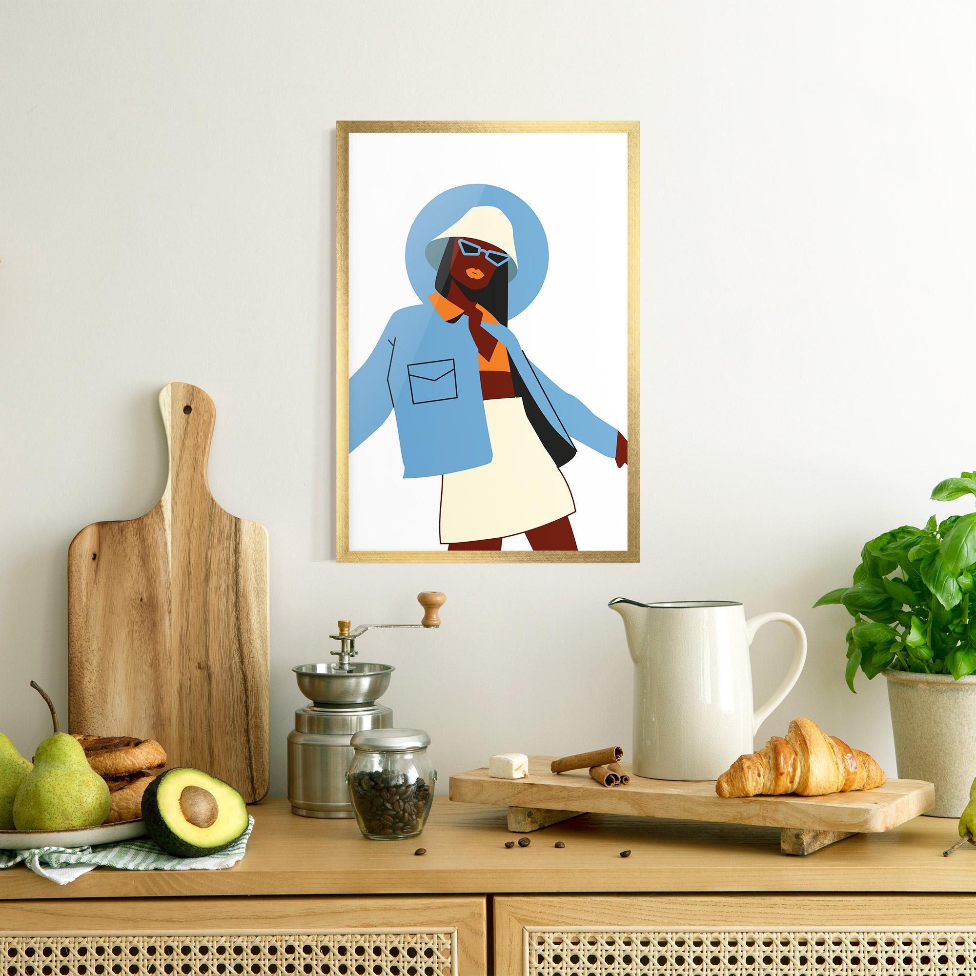 Keretezett Poszter Modern Fashion Set_3 mockup 8