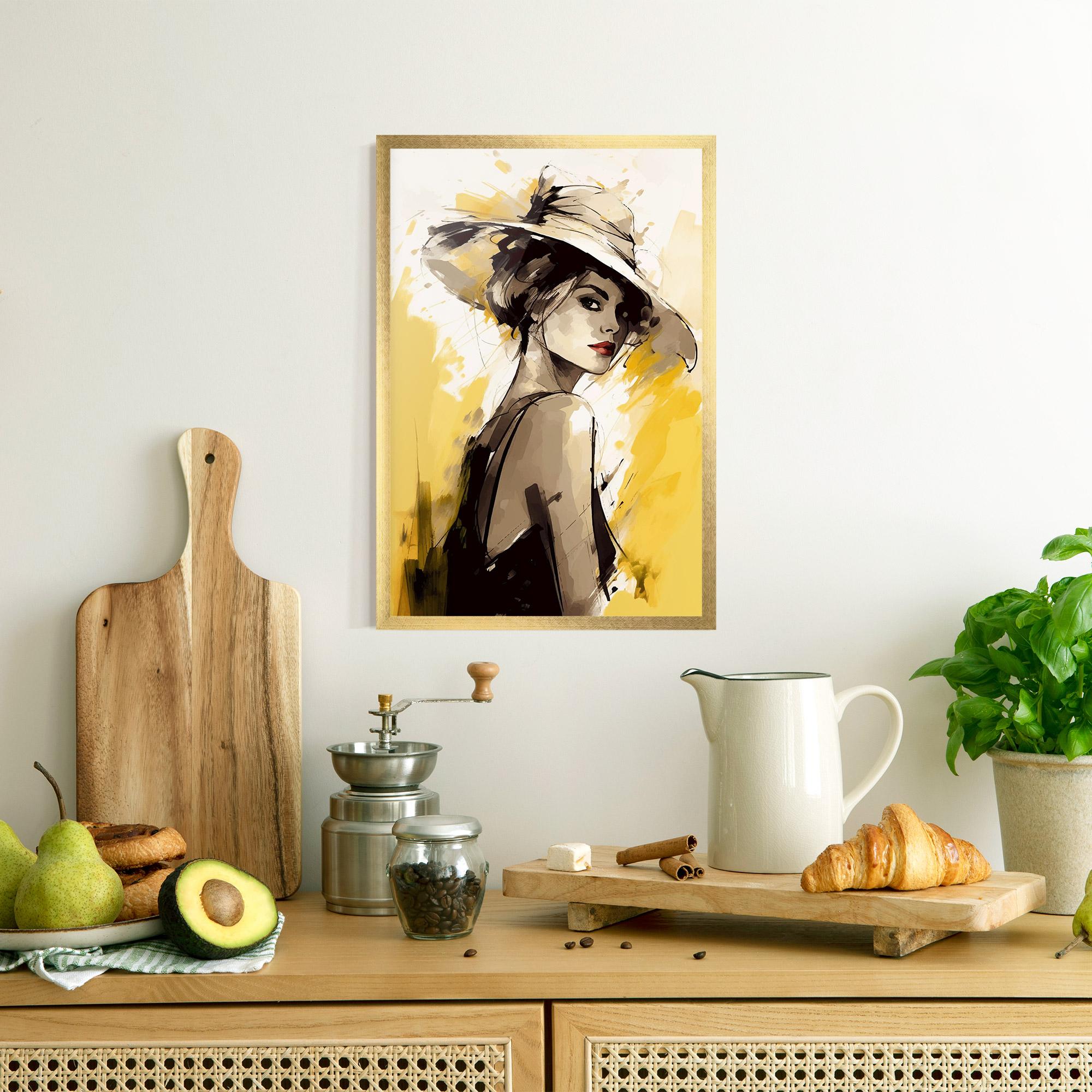Keretezett Poszter Young Attractive Girl mockup 8