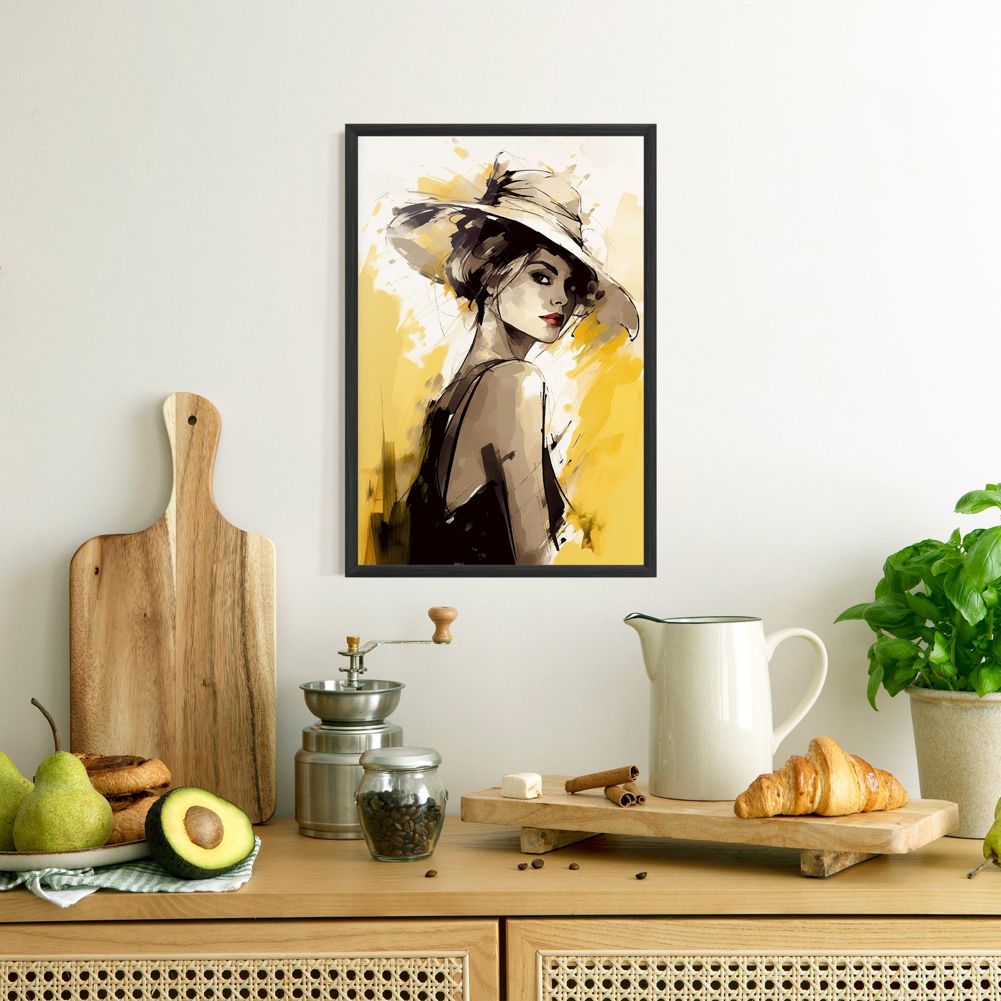 Keretezett Poszter Young Attractive Girl mockup 8