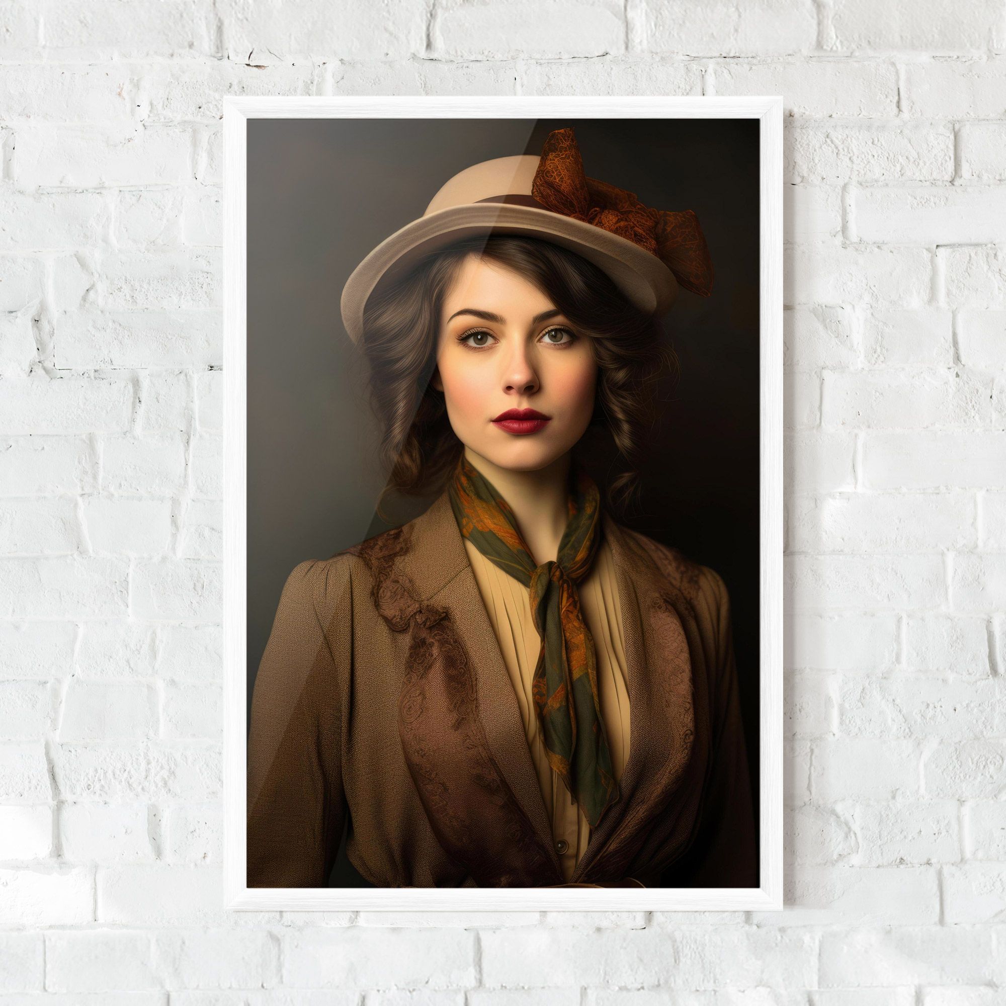 Cream Vintage Hat mockup 0