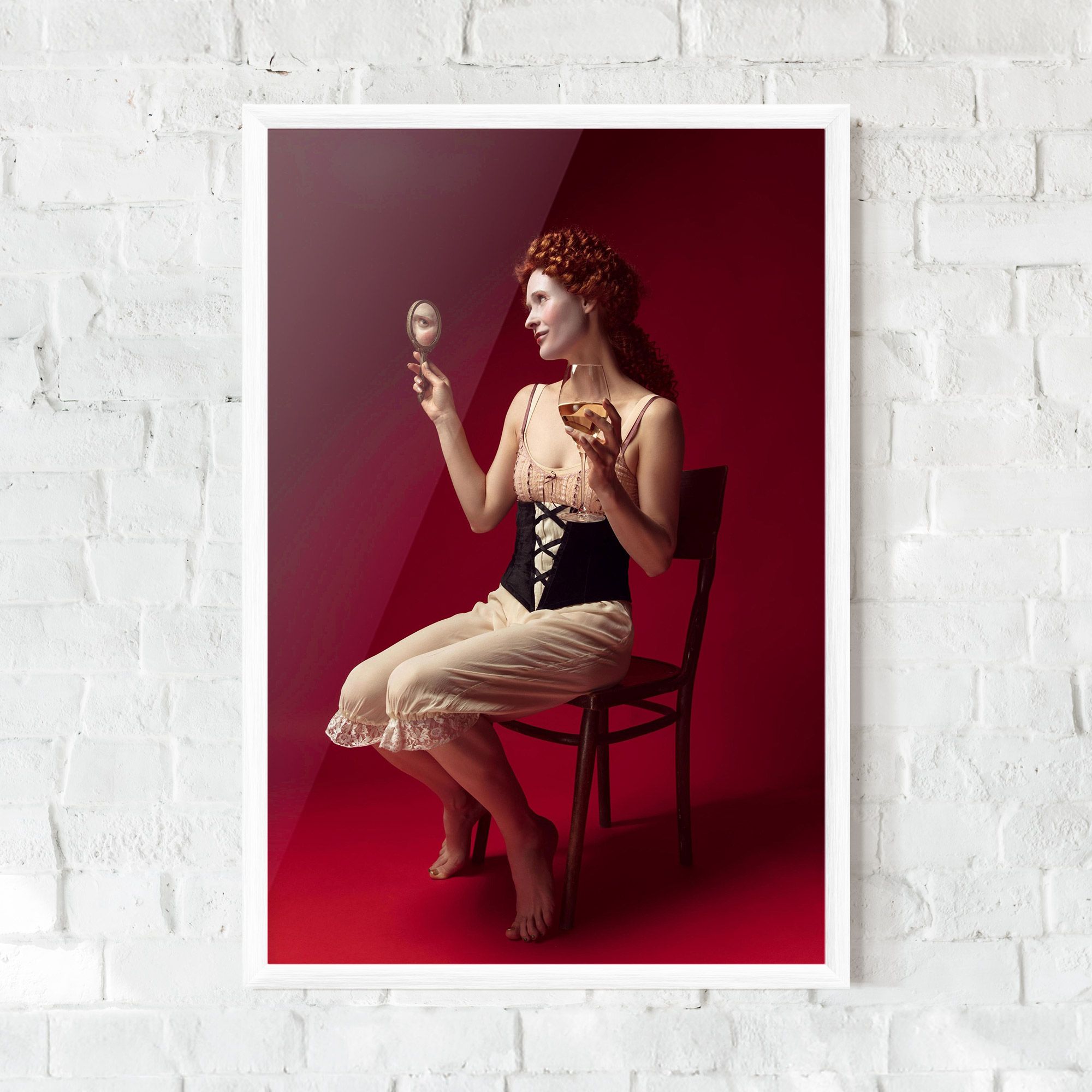 Medieval Redhead Woman mockup 0