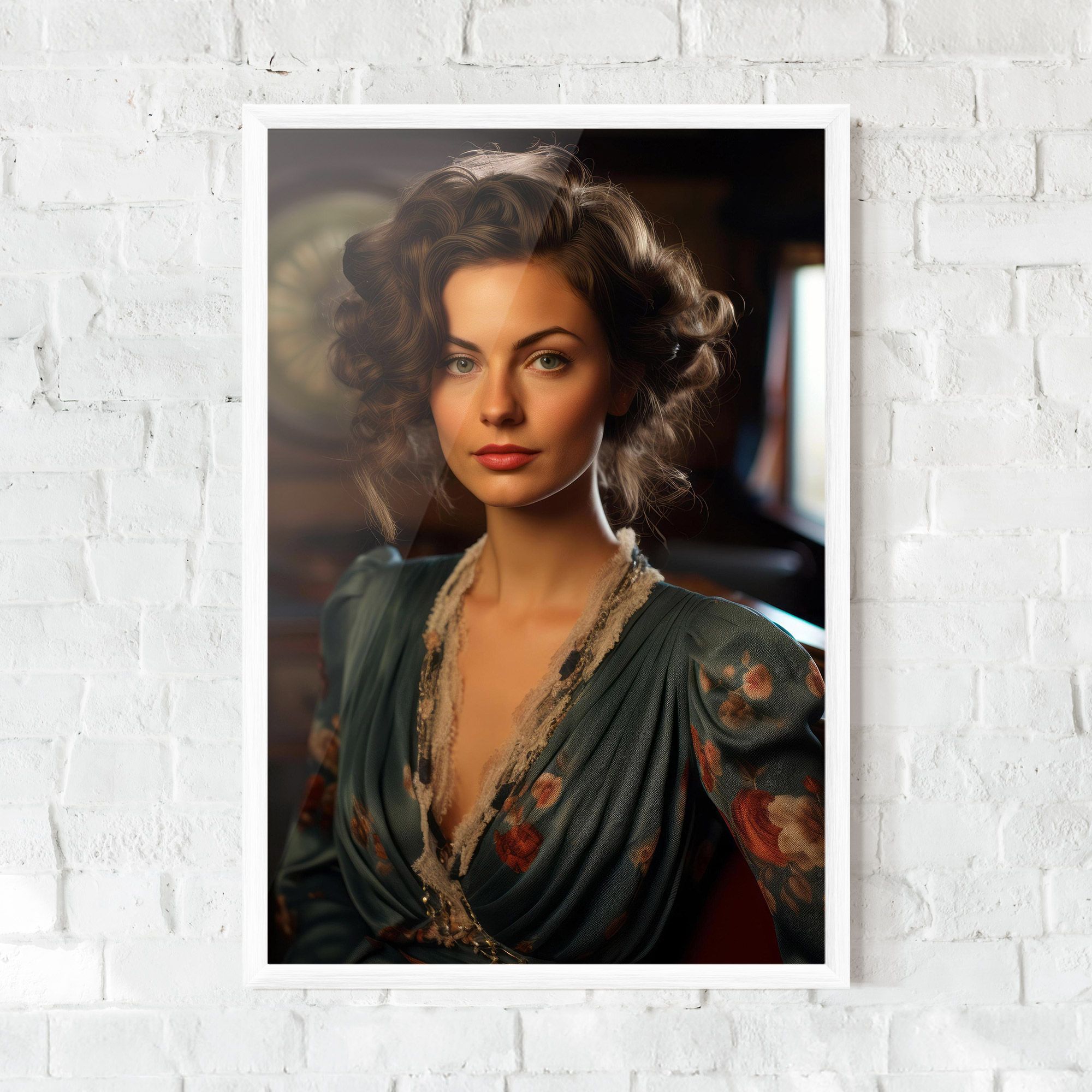 Pink Flowers Dress mockup 0