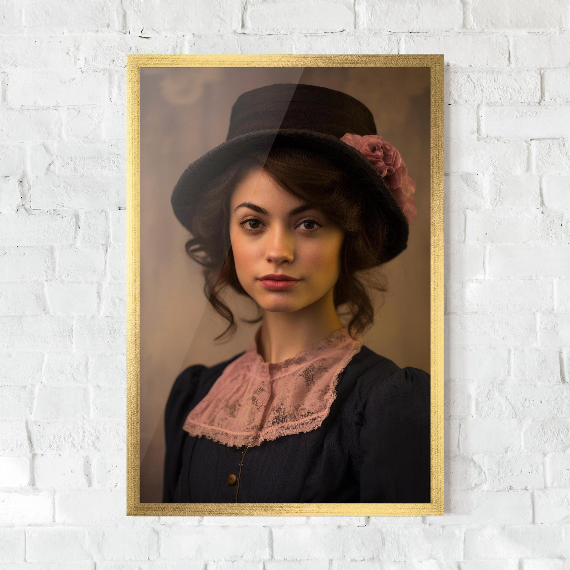 Keretezett Poszter Dark Blue Dress mockup 0