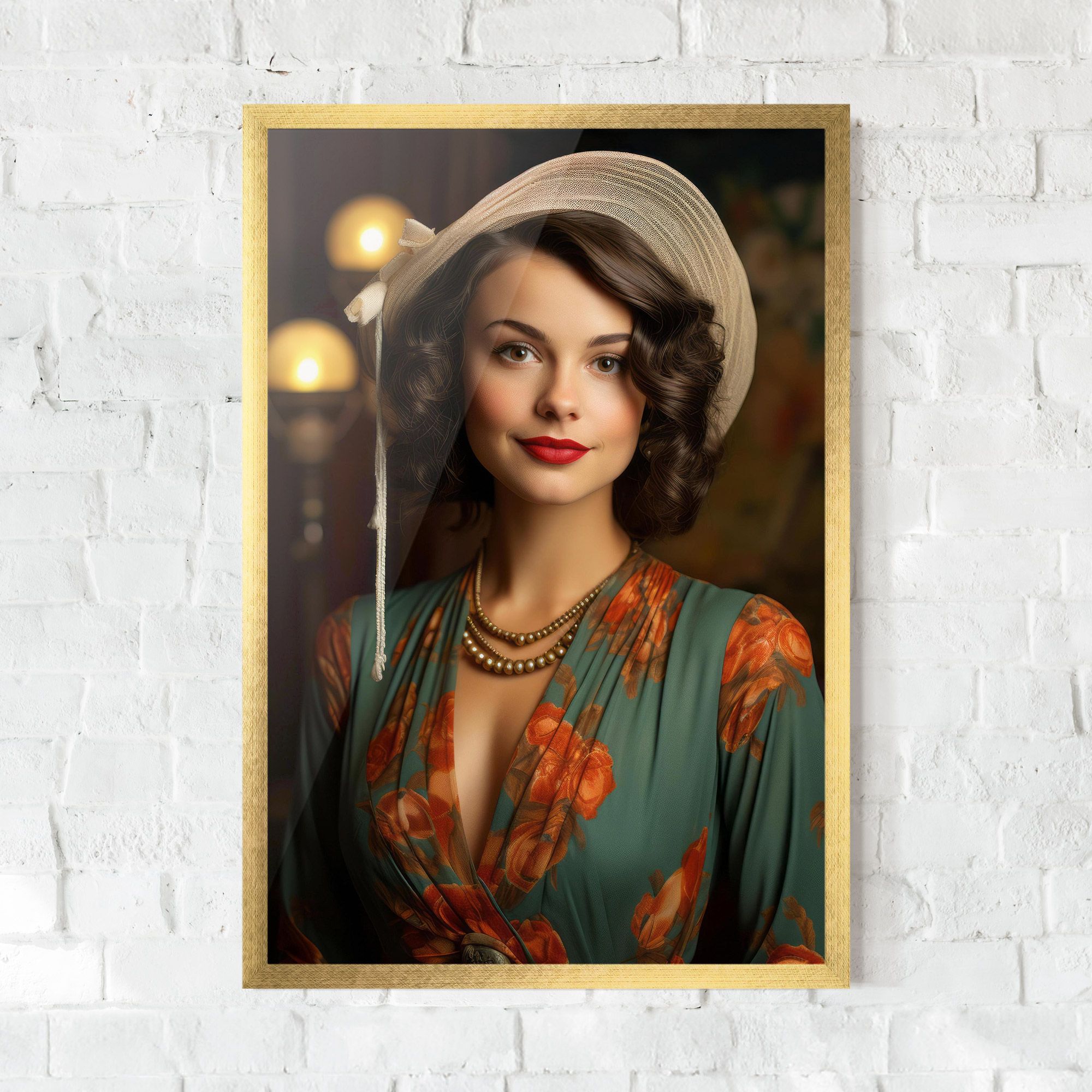 Green Orange Blouse mockup 0