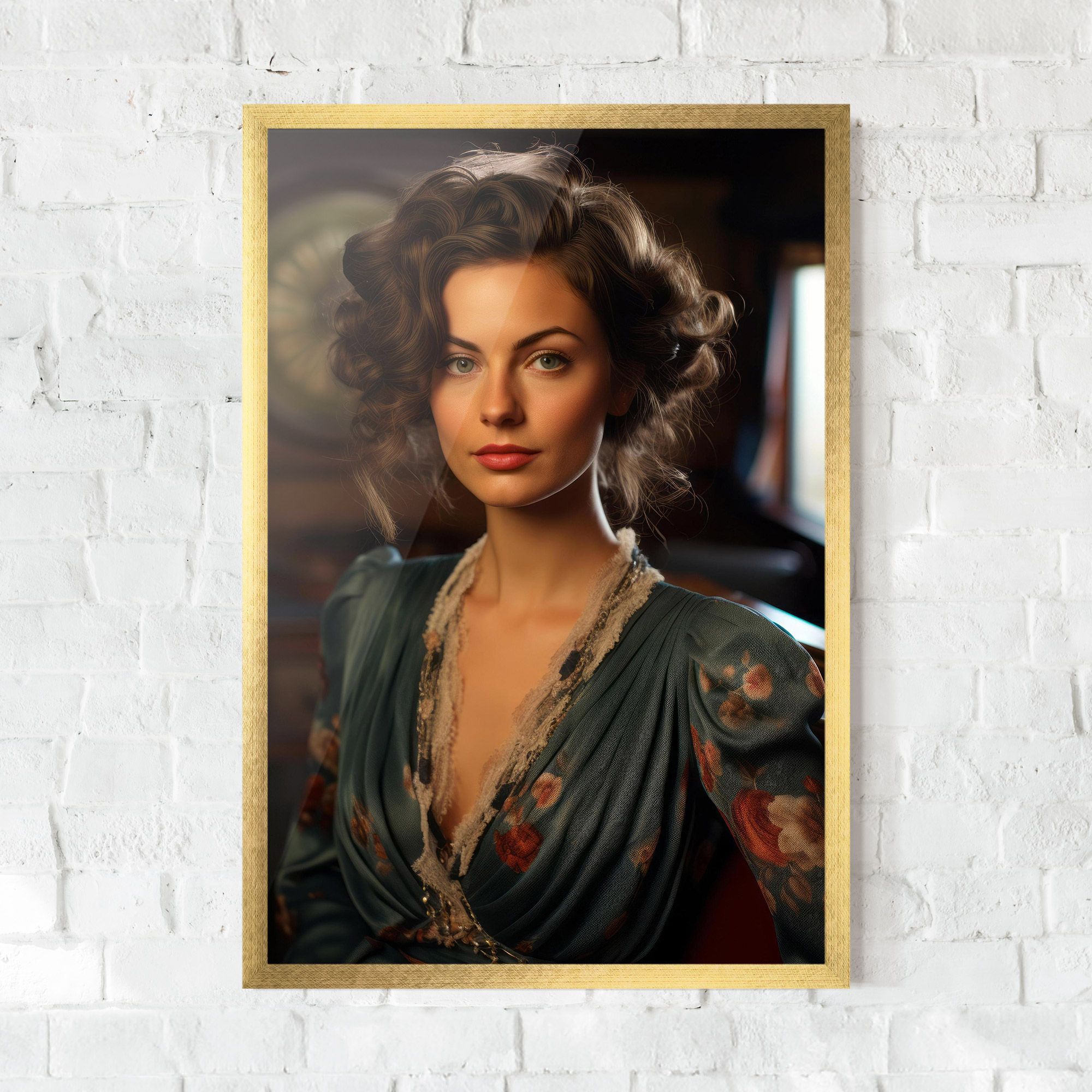 Pink Flowers Dress mockup 0