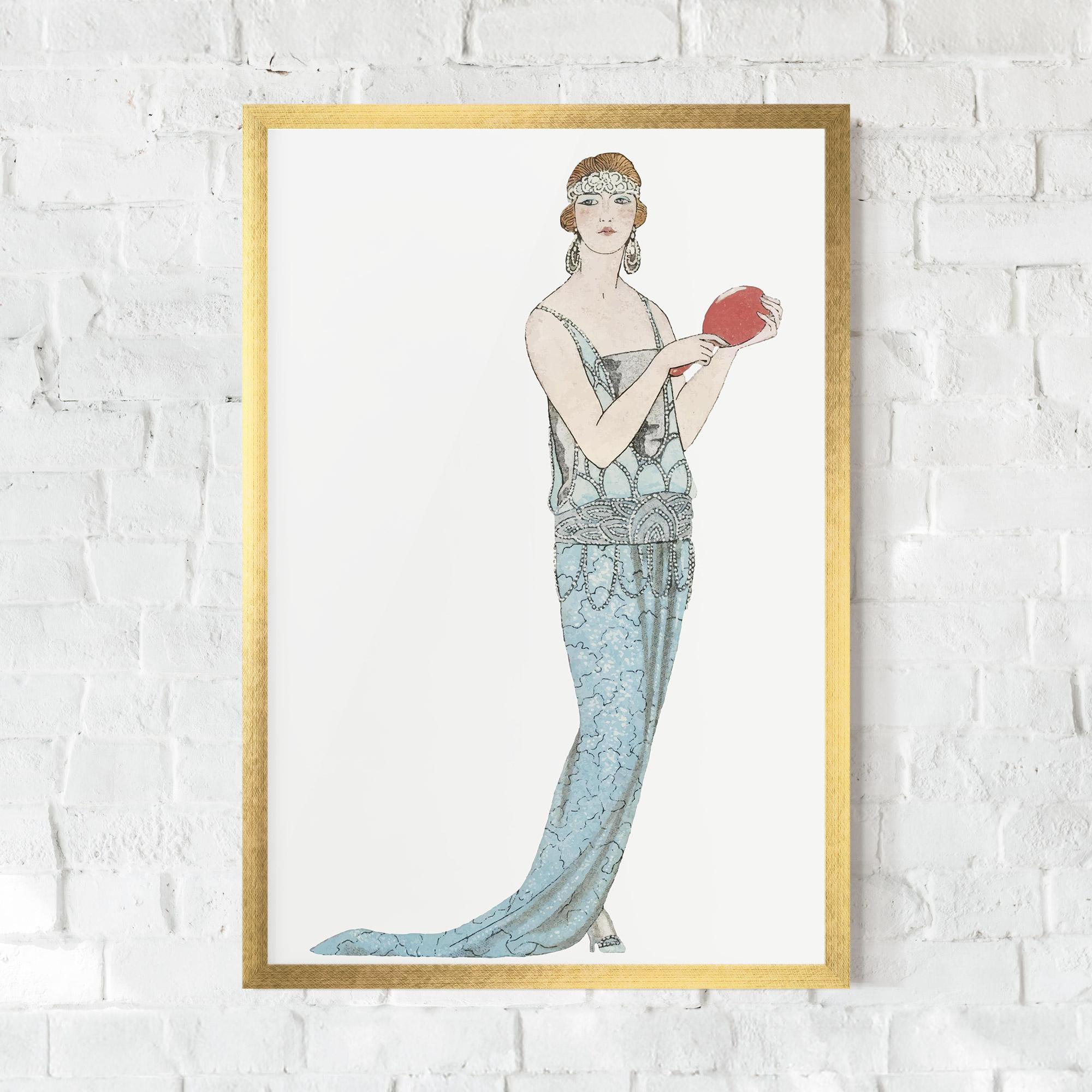 Keretezett Poszter Vintage Old Drawing mockup 0