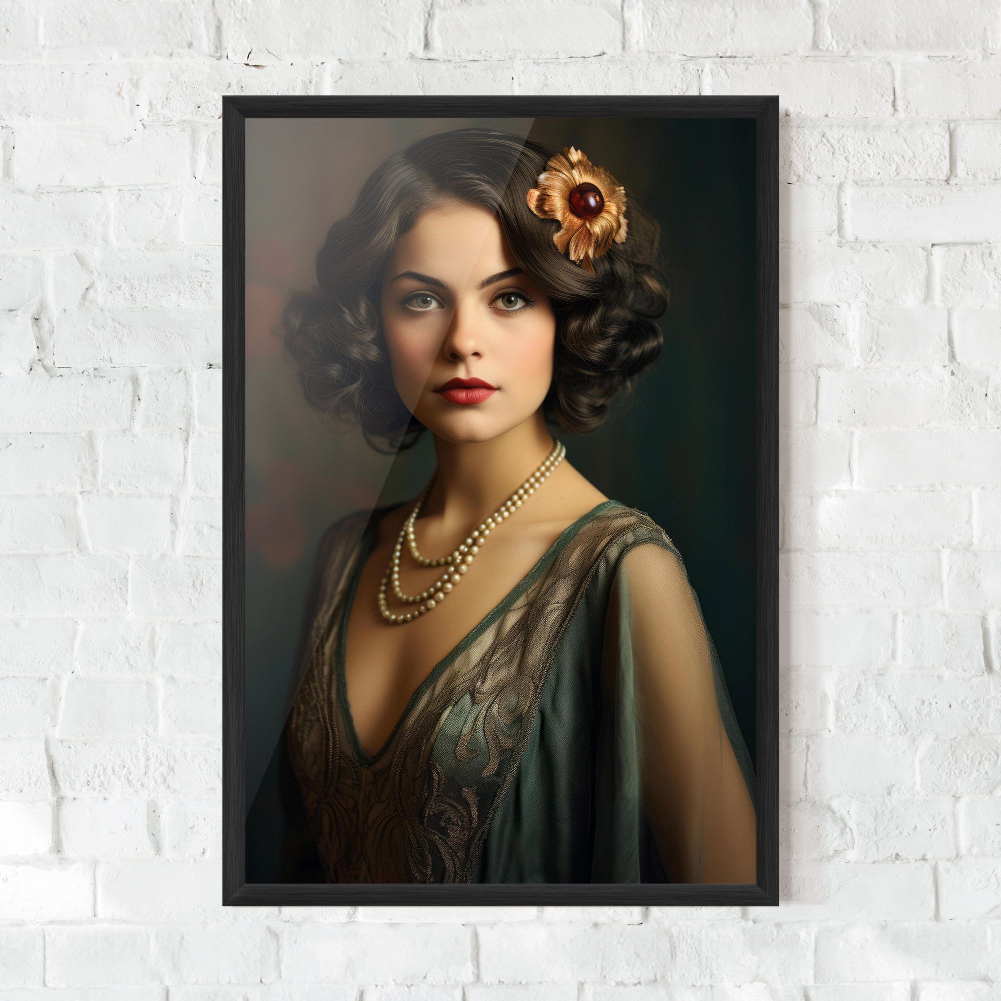 Green Vintage Blouse mockup 0