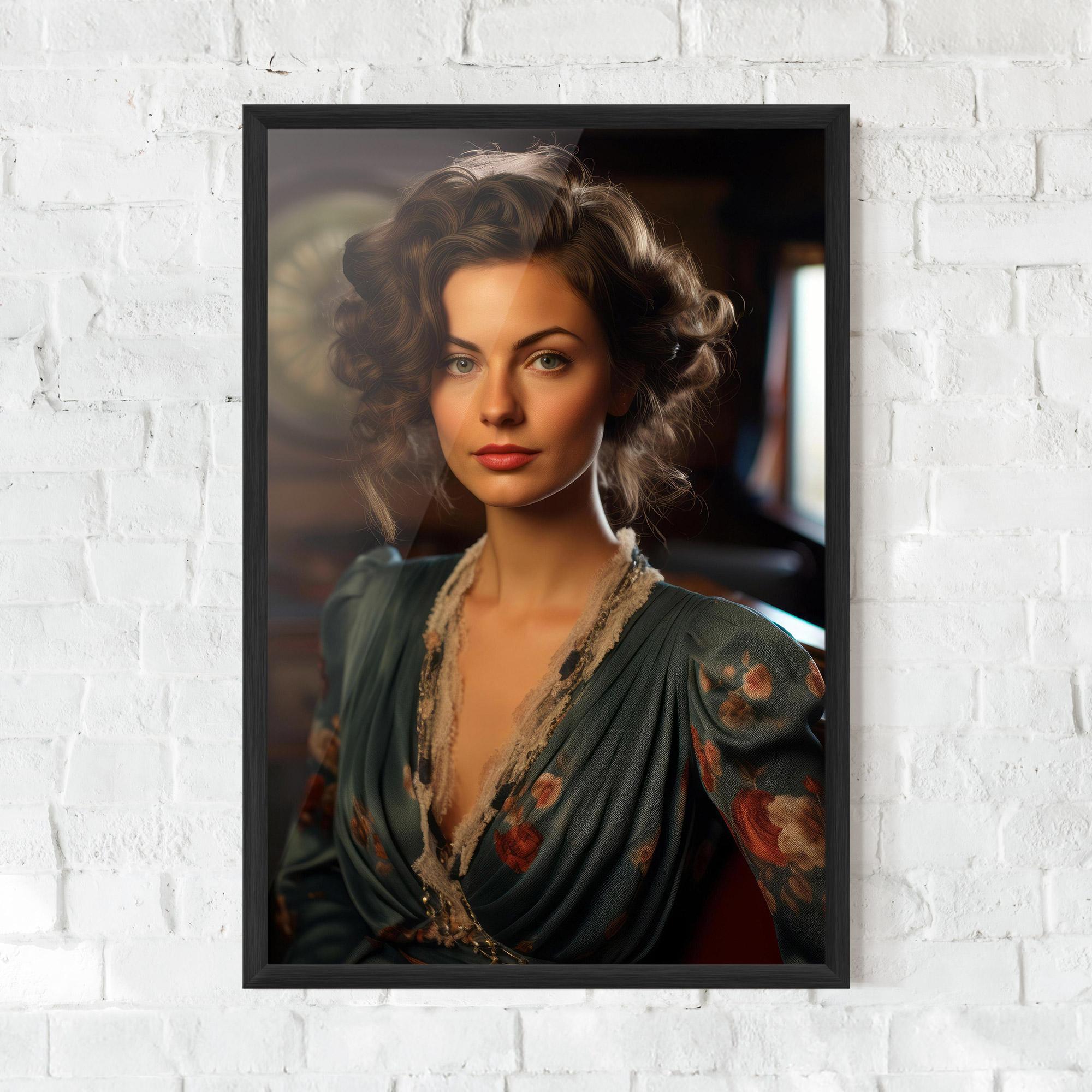 Keretezett Poszter Pink Flowers Dress mockup 0