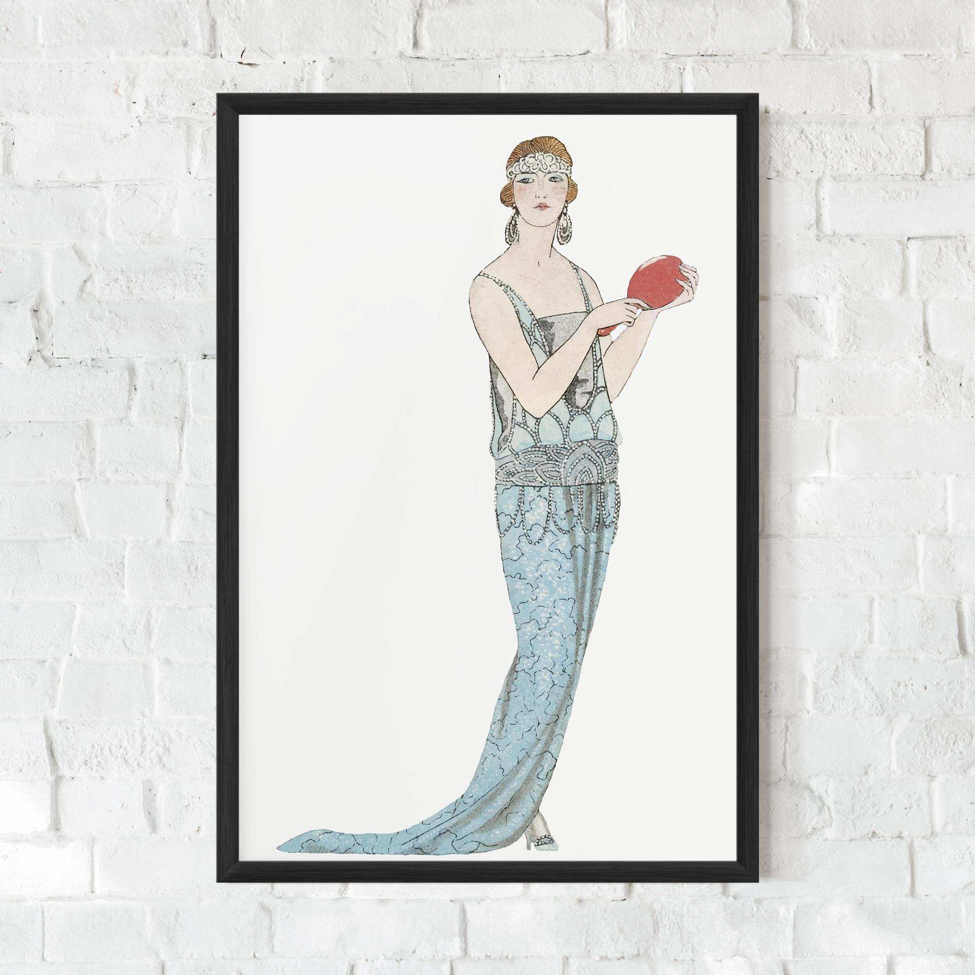 Keretezett Poszter Vintage Old Drawing mockup 0