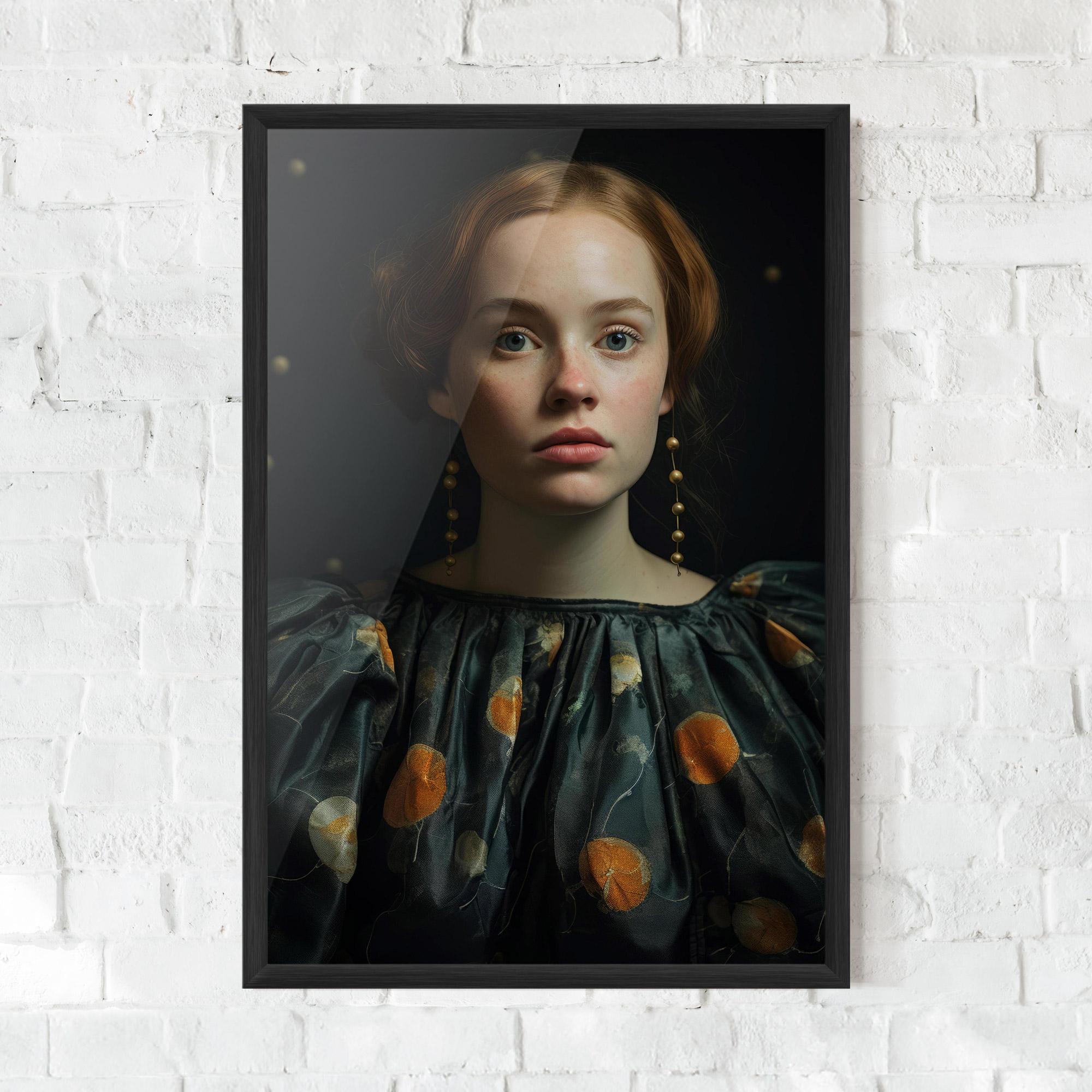 Keretezett Poszter Vintage Red Hair mockup 0