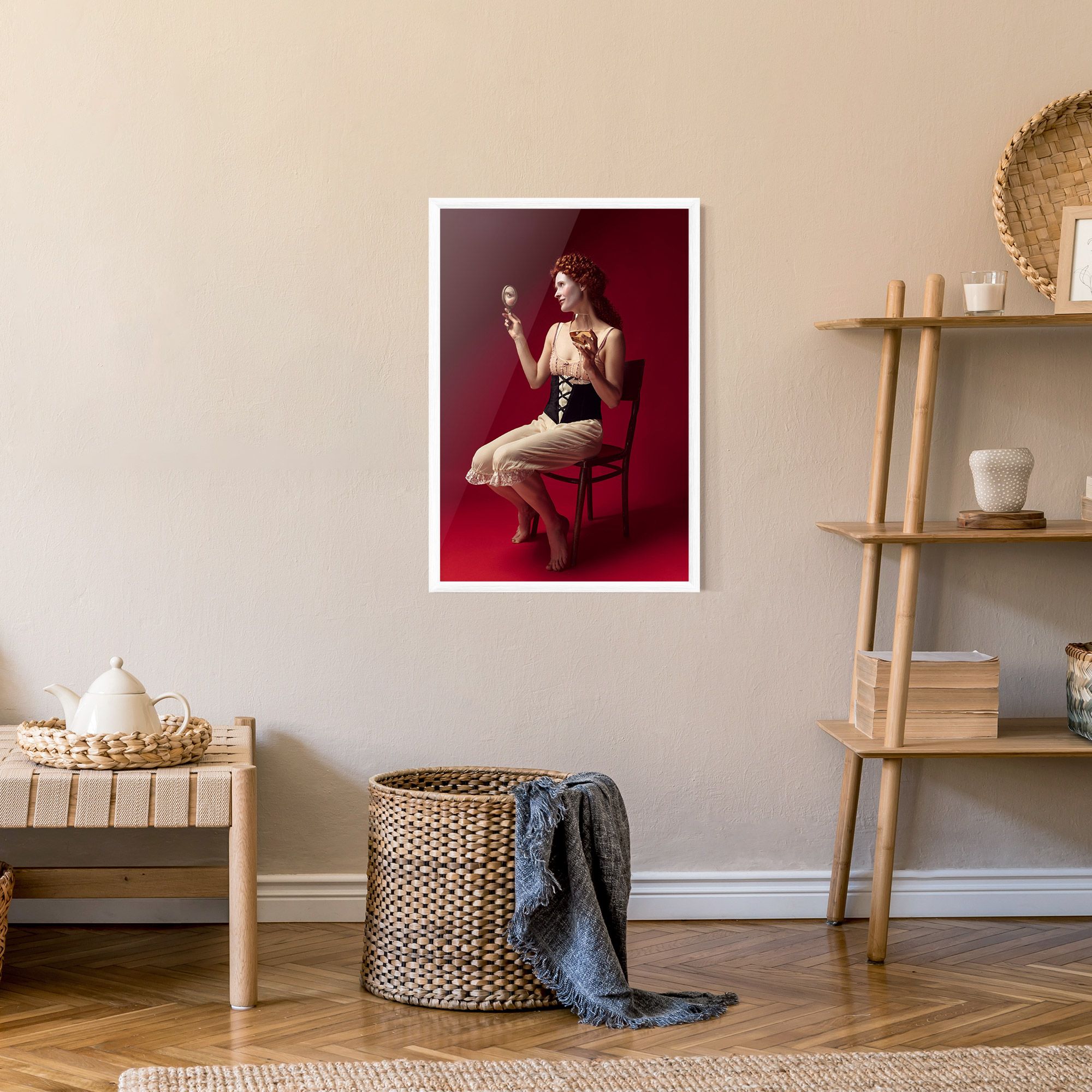 Medieval Redhead Woman mockup 9