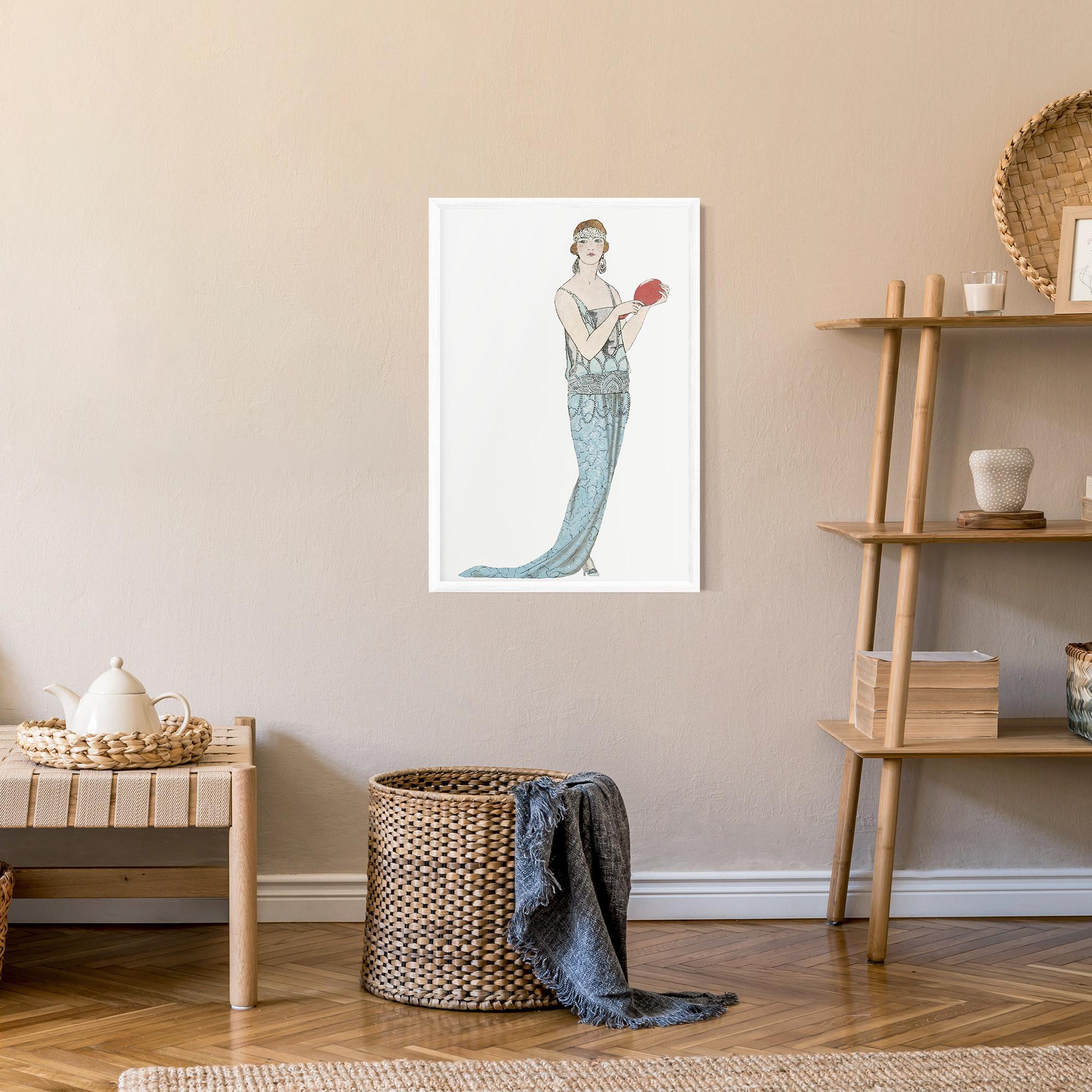 Keretezett Poszter Vintage Old Drawing mockup 9