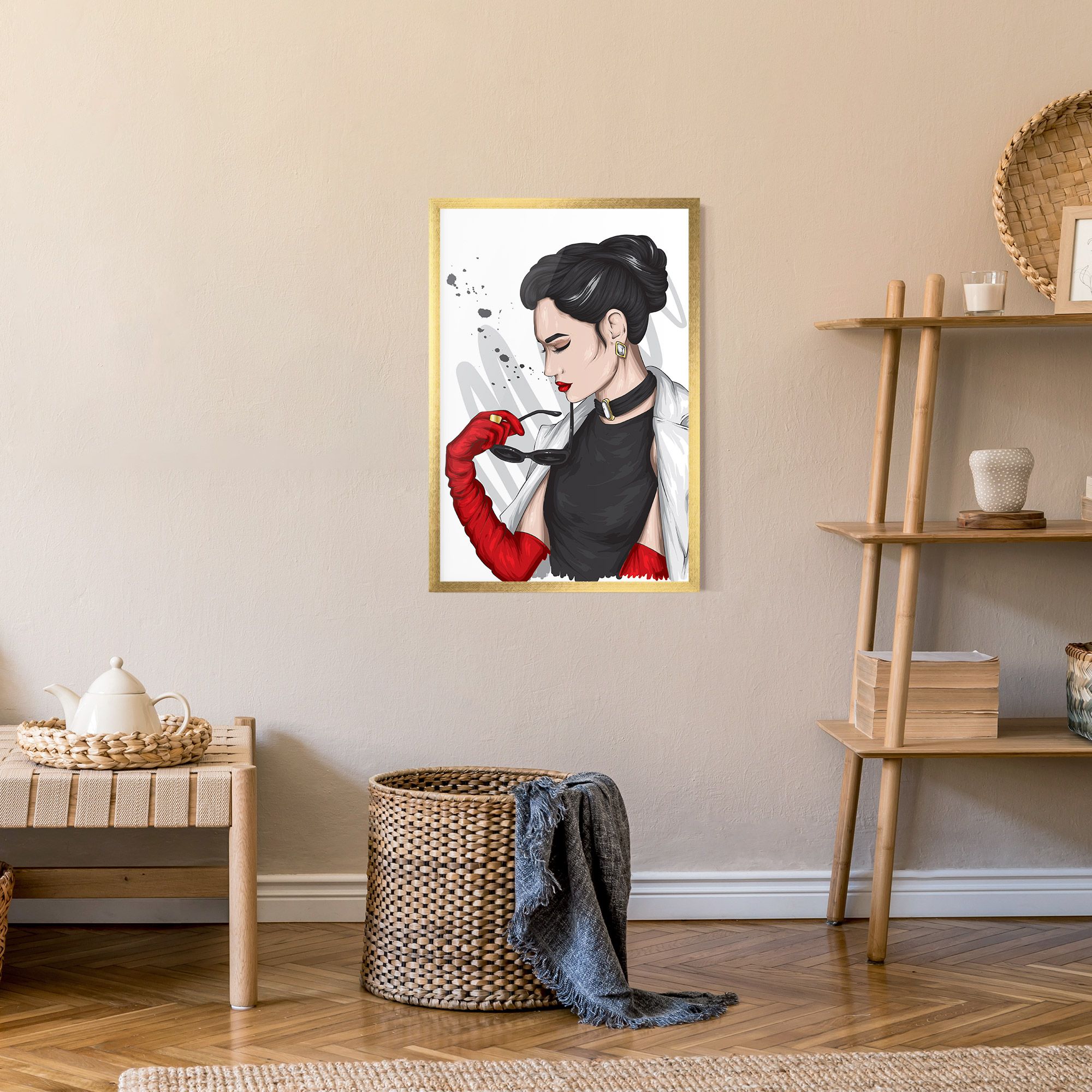 Vintage Red Gloves mockup 9