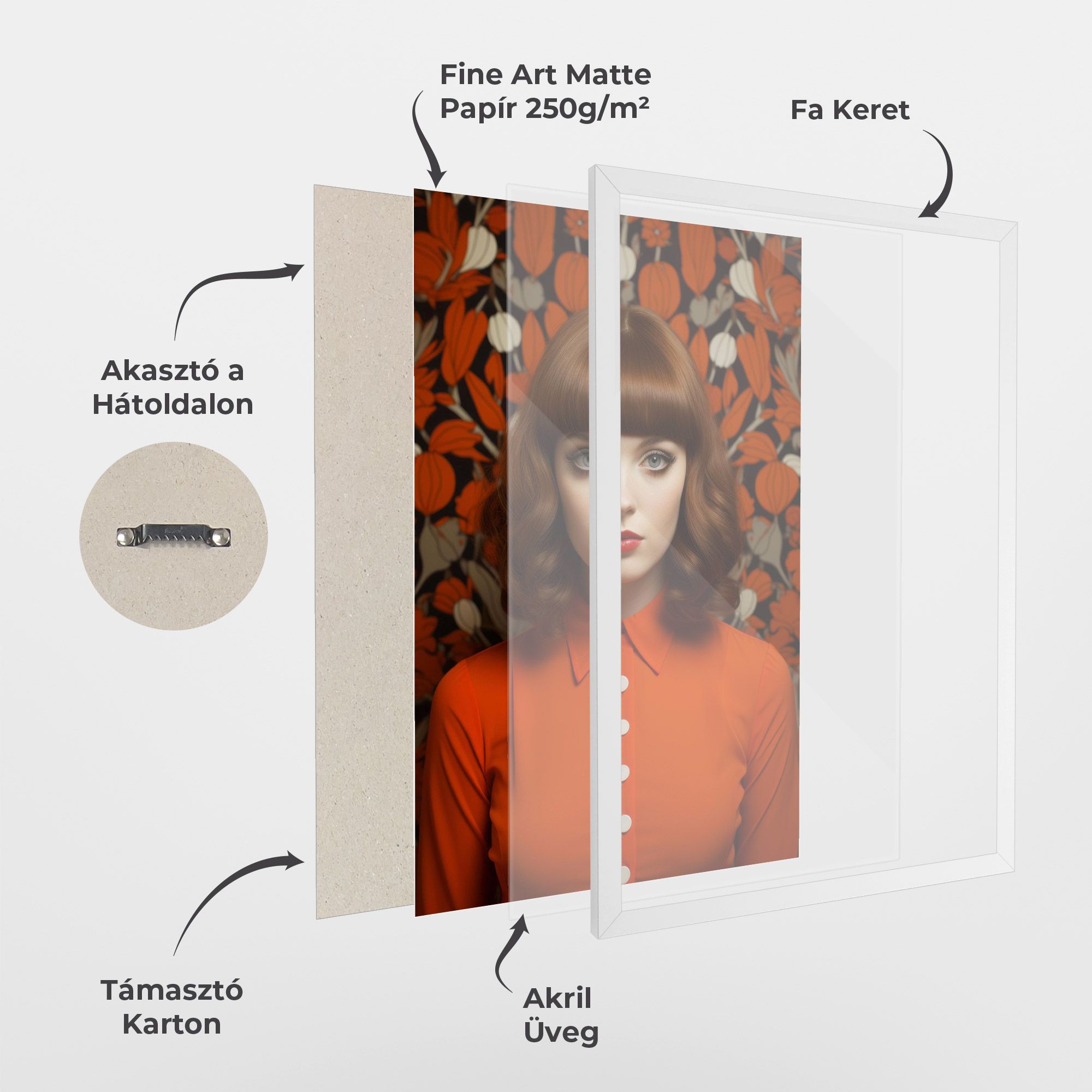 Orange Blouse Woman mockup 1