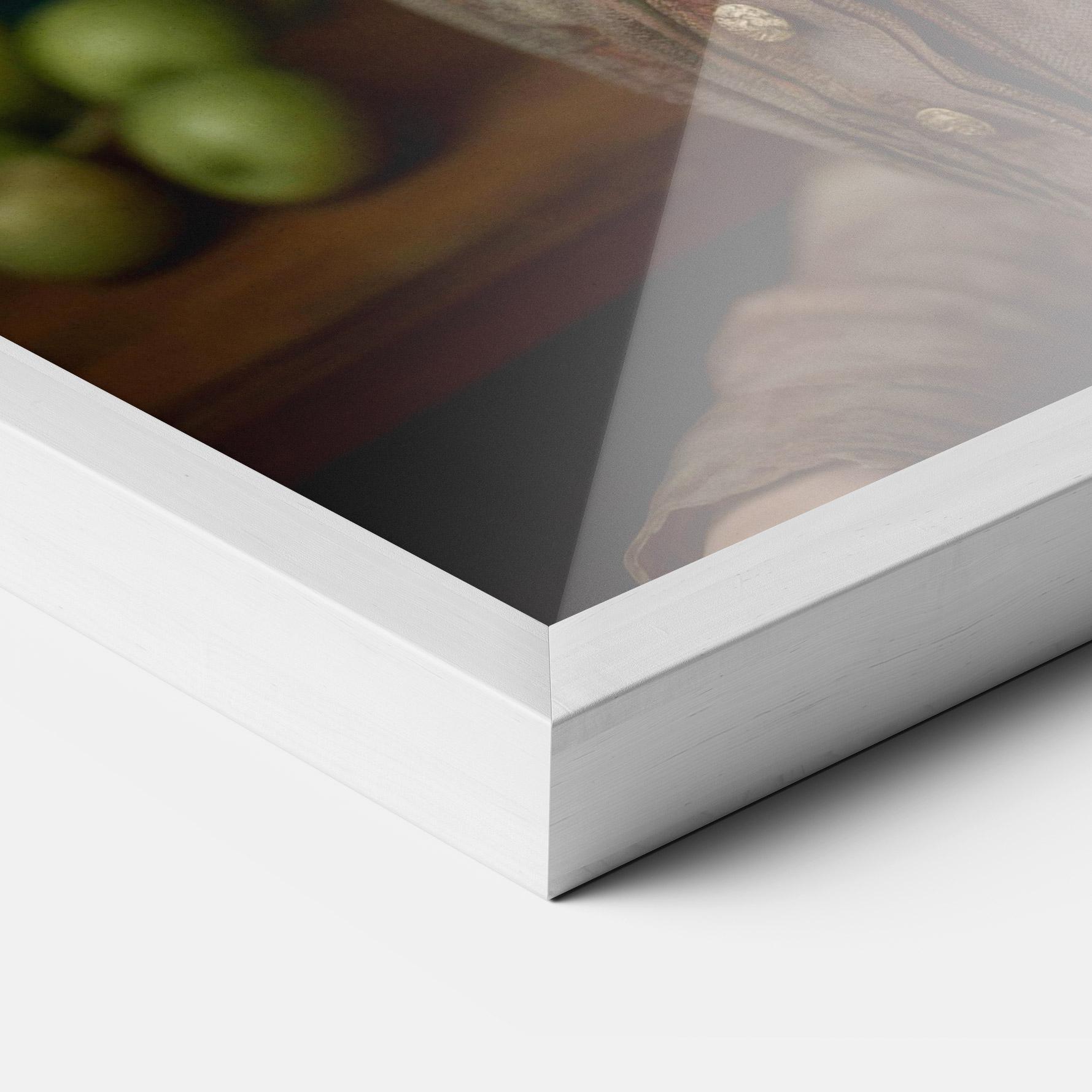 Keretezett Poszter Green Vintage Apple mockup 3