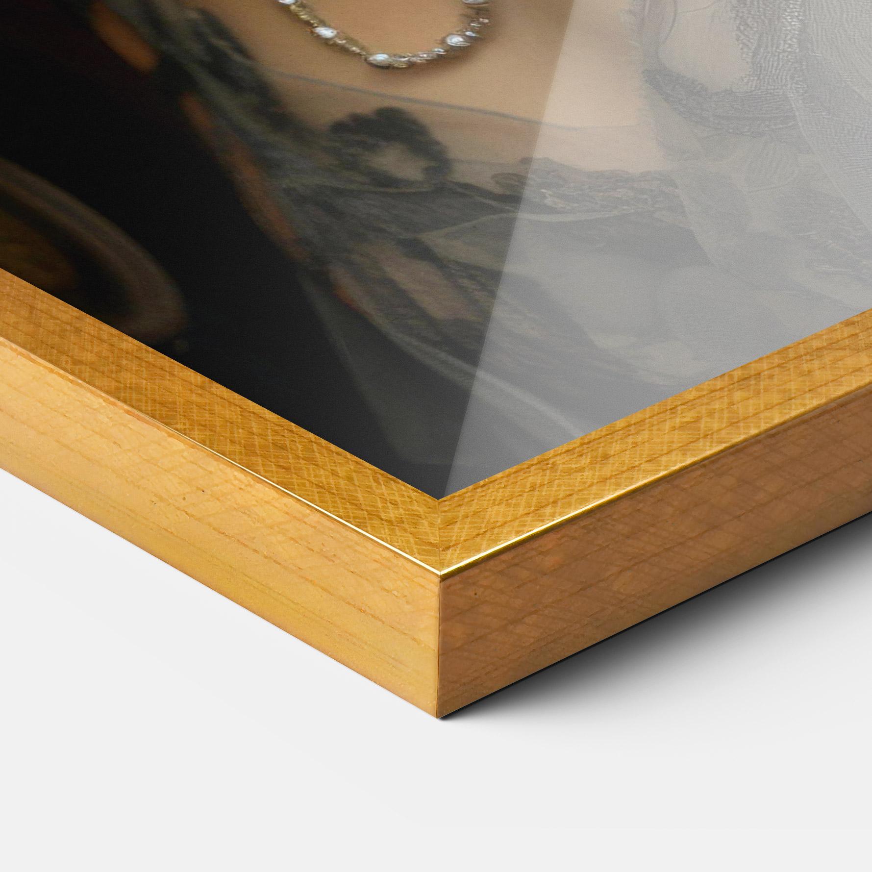 Keretezett Poszter Orange Vintage Roses mockup 3