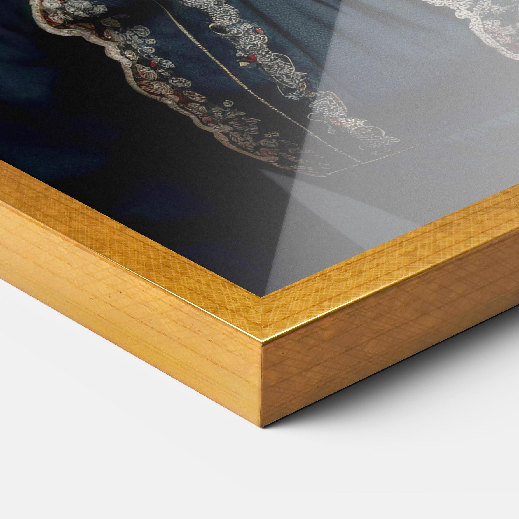 Keretezett Poszter Vintage Blue Eyes mockup 3