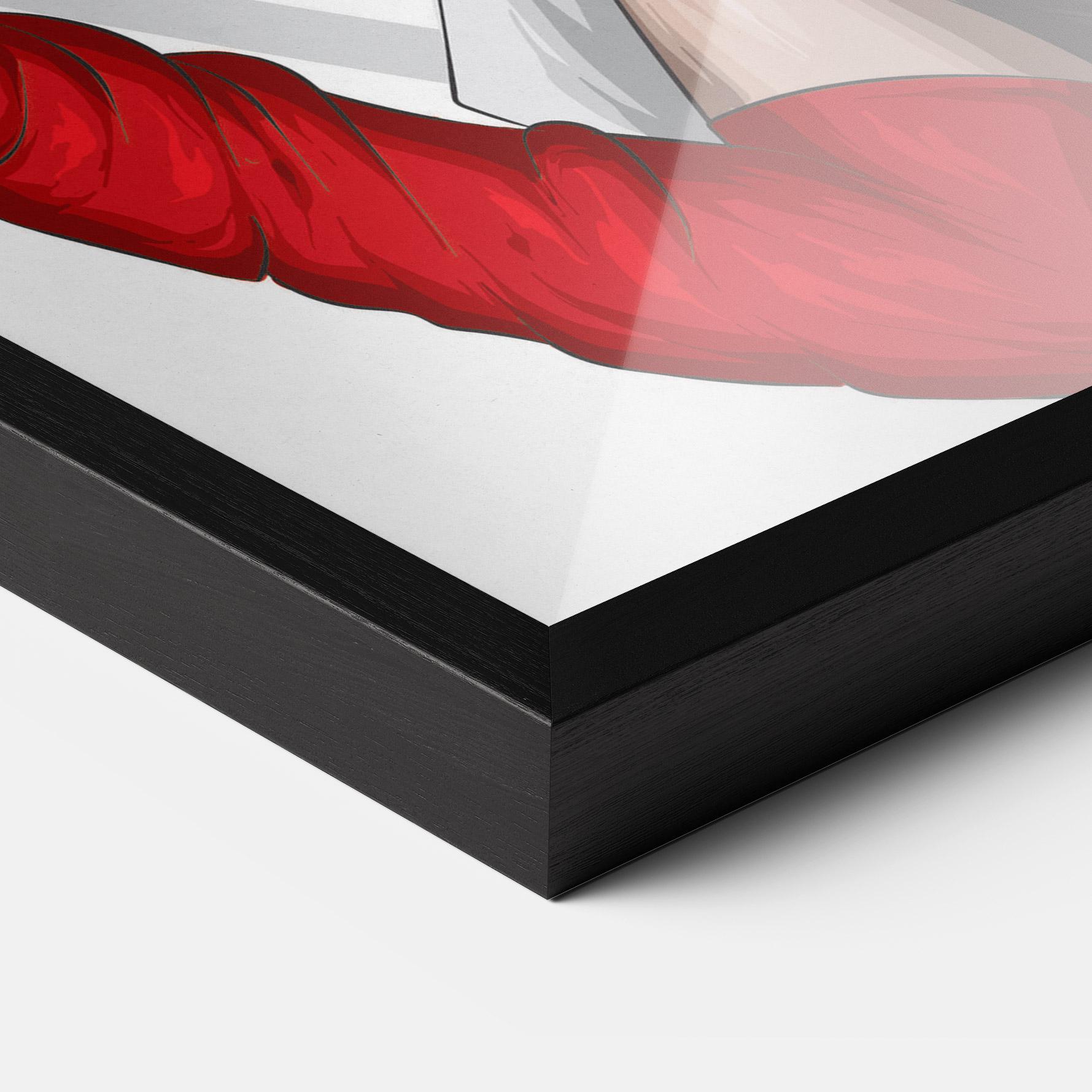 Keretezett Poszter Vintage Red Gloves mockup 3