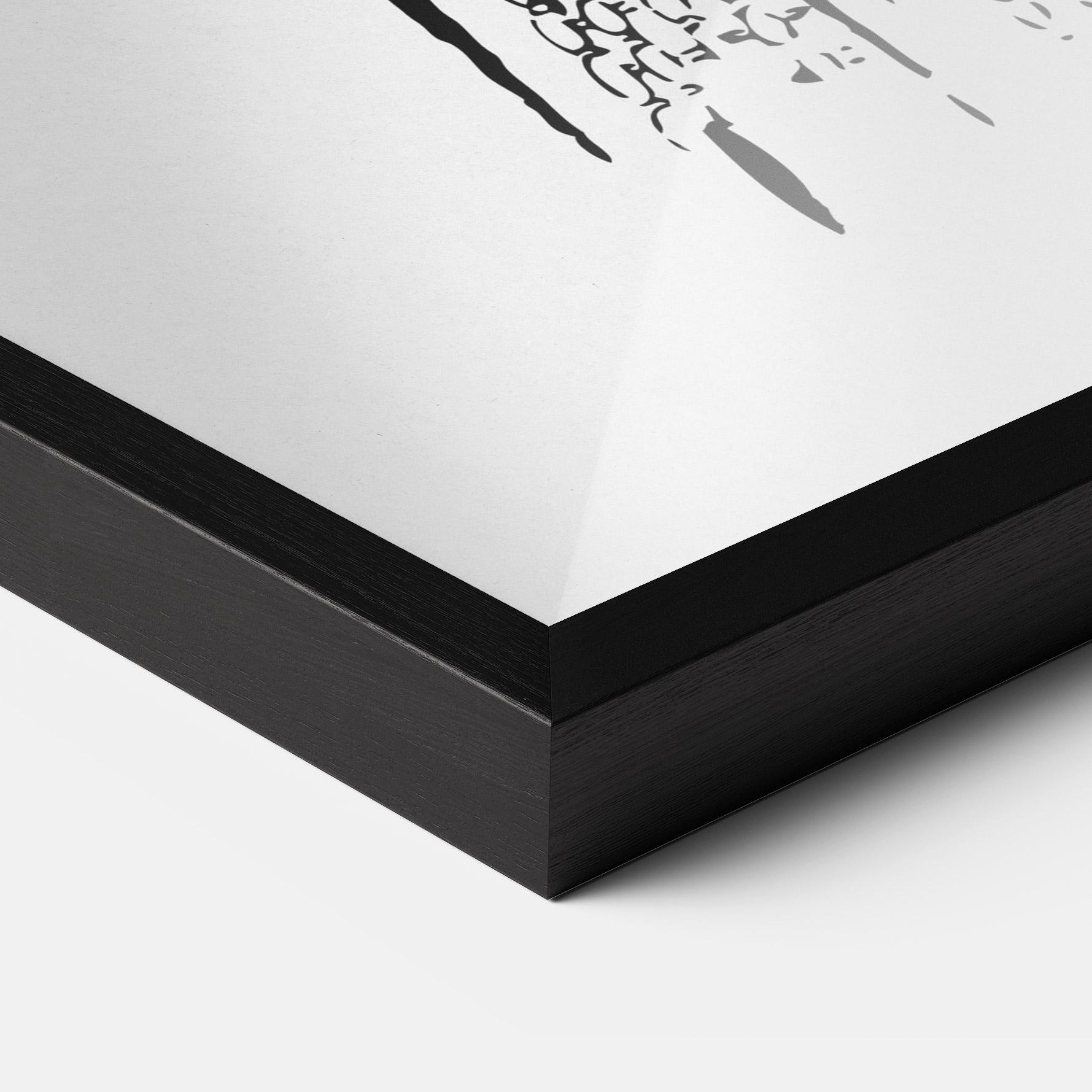 Keretezett Poszter Vintage Woman Line mockup 3