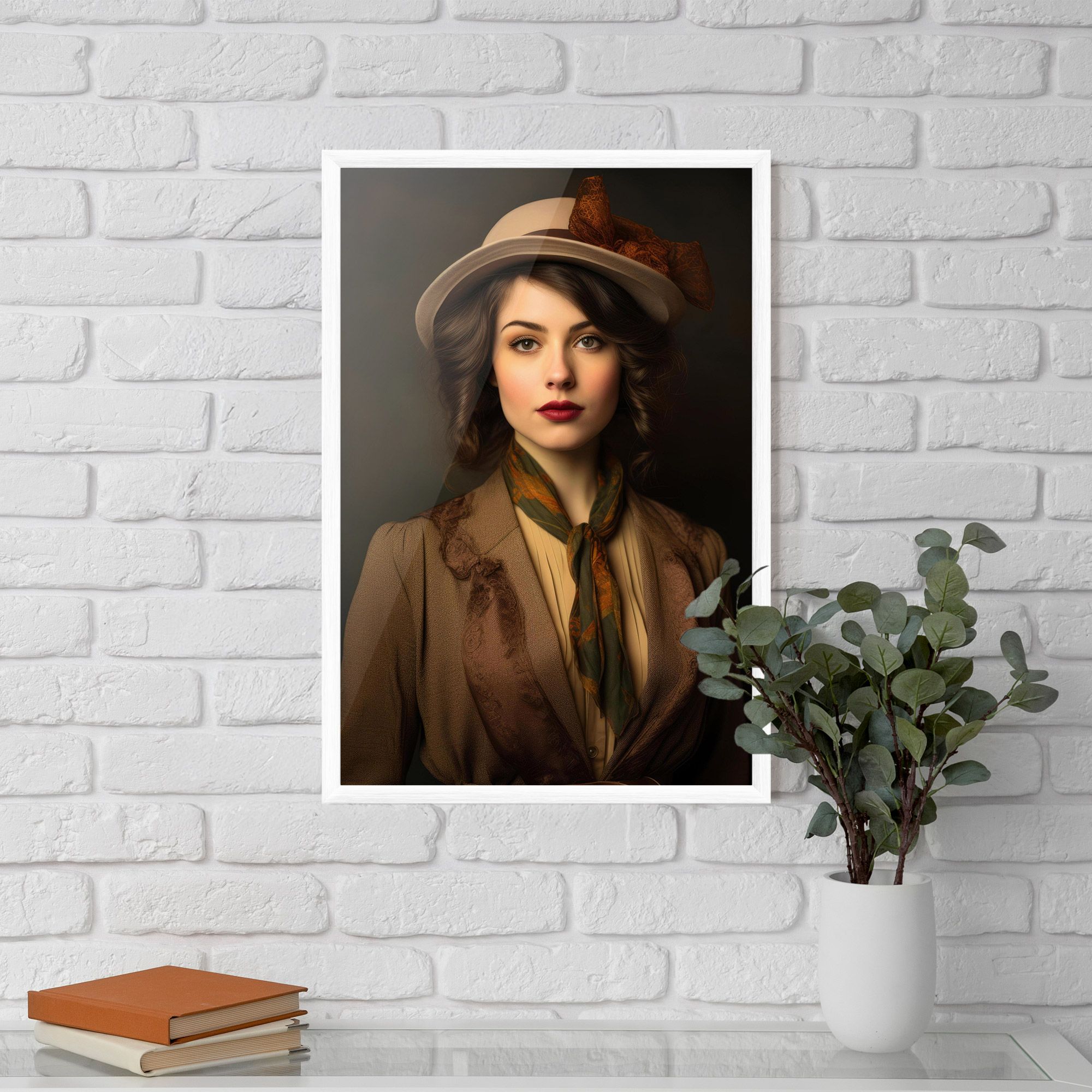 Cream Vintage Hat mockup 5