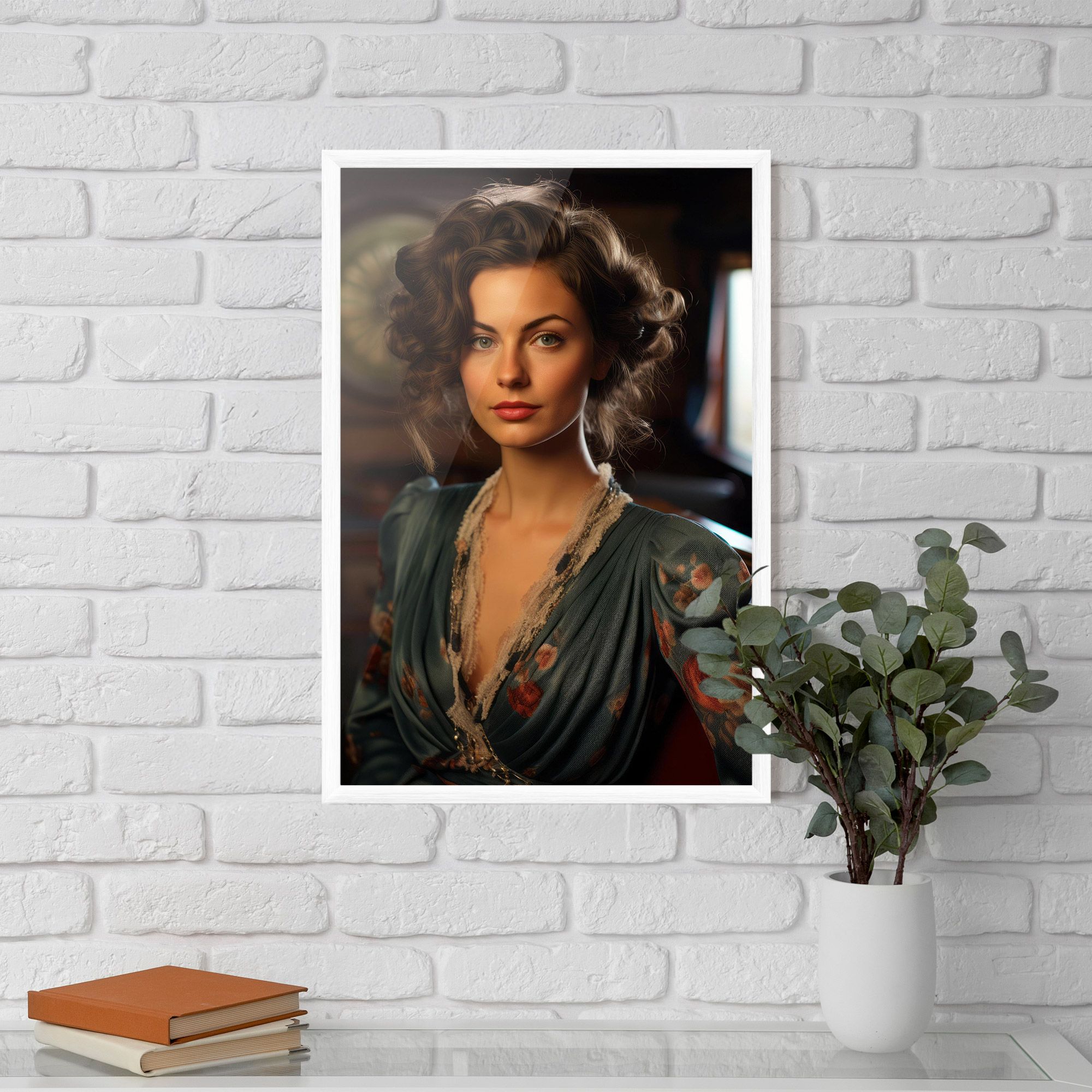 Pink Flowers Dress mockup 5