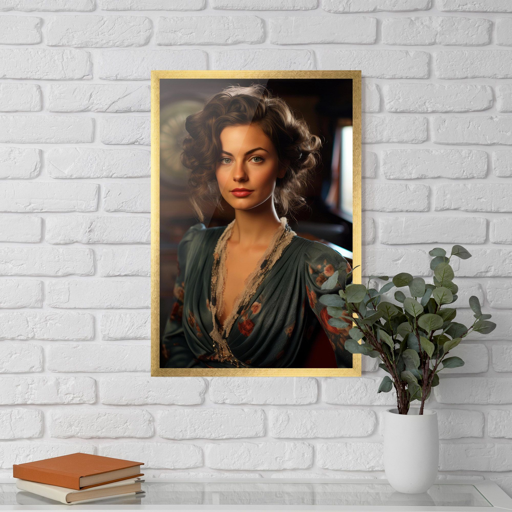 Pink Flowers Dress mockup 5