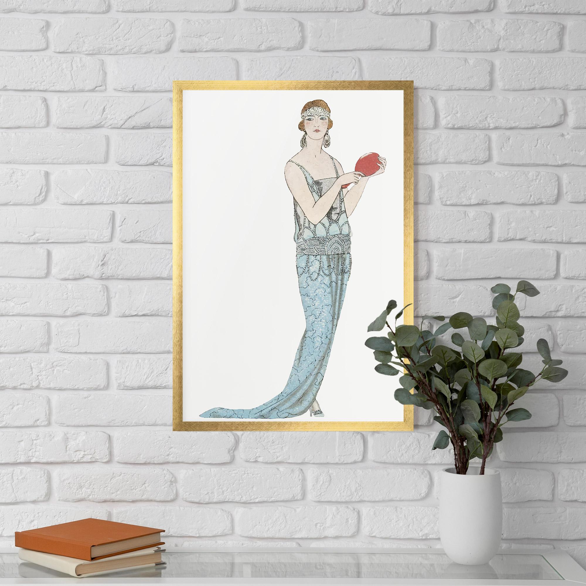 Keretezett Poszter Vintage Old Drawing mockup 5