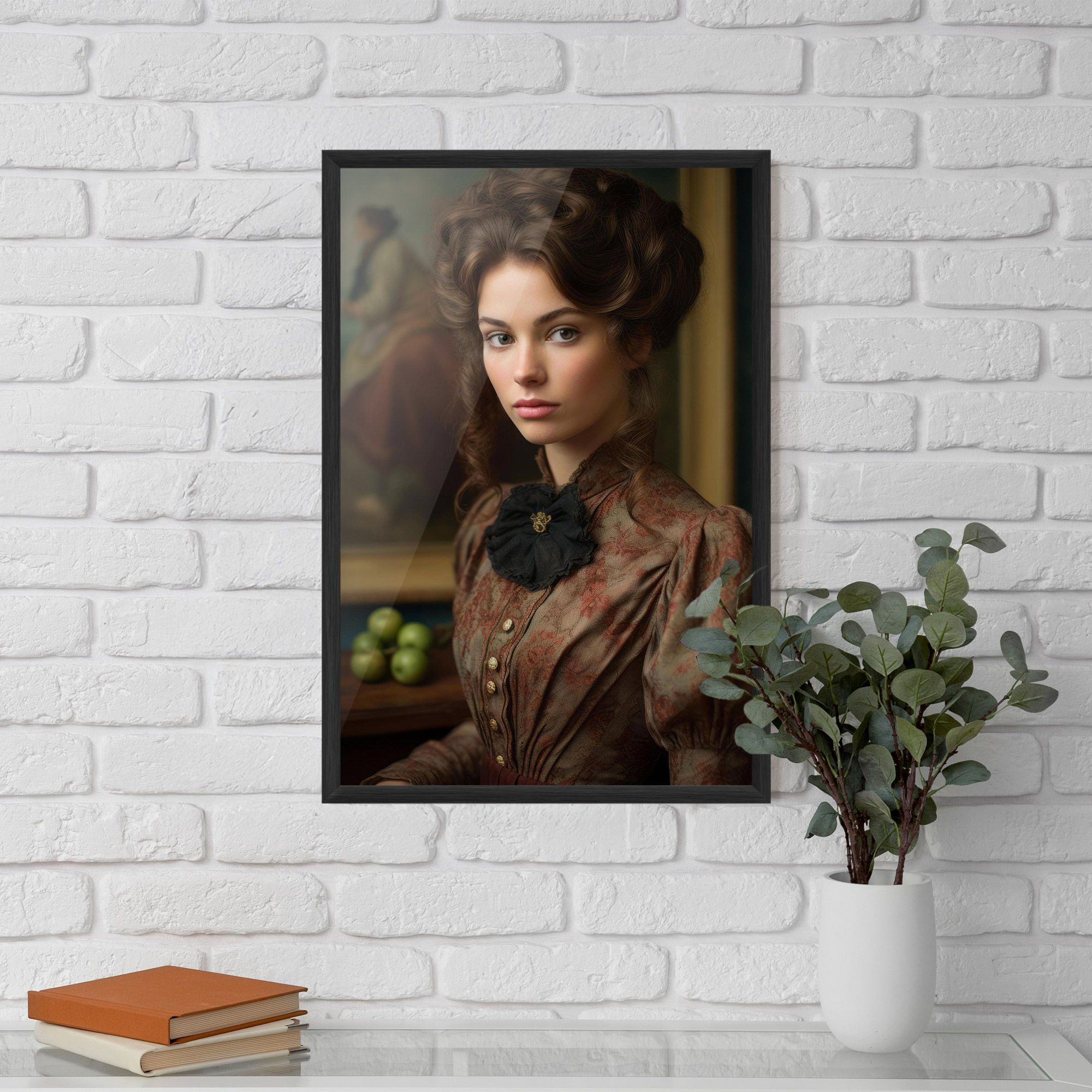 Green Vintage Apple mockup 5