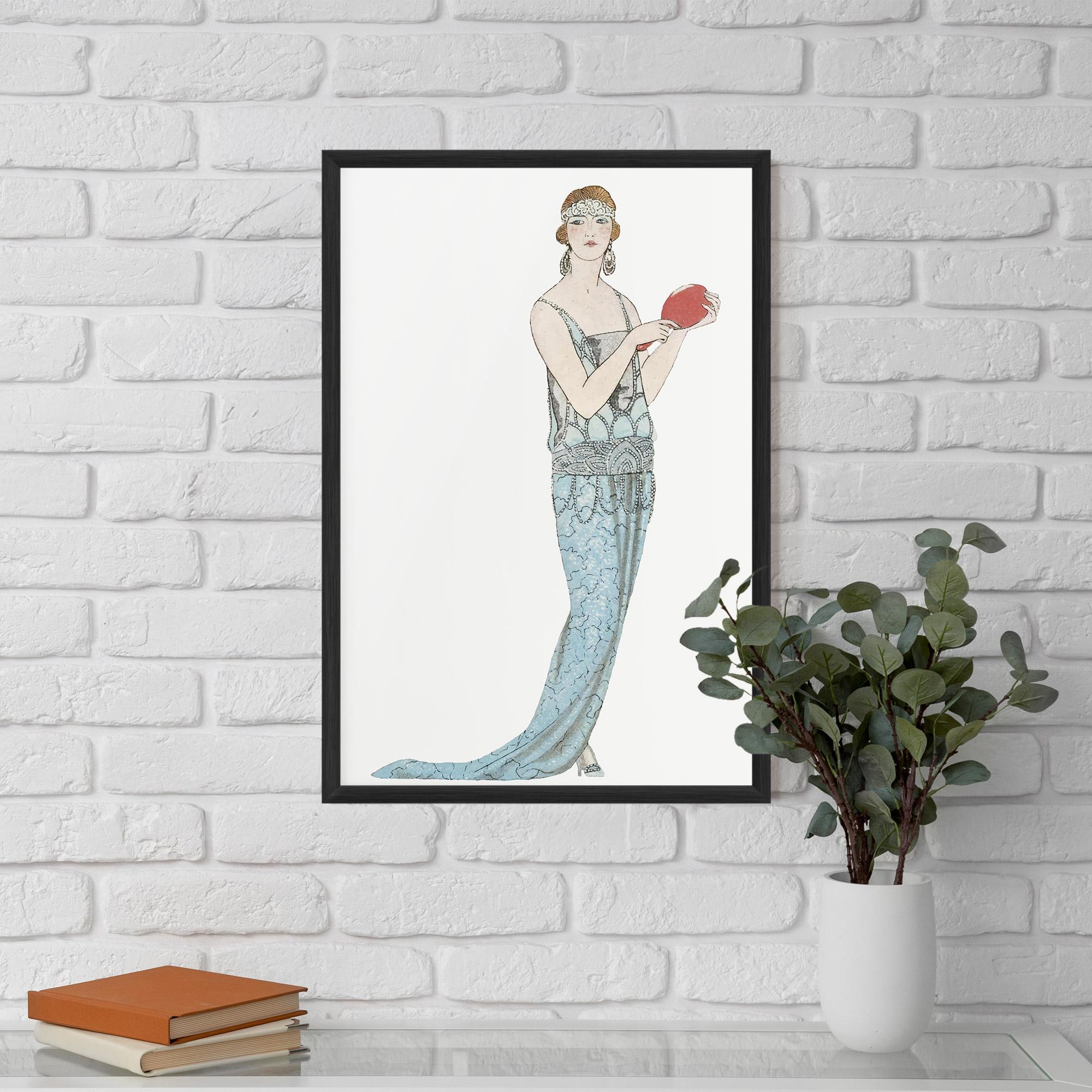 Keretezett Poszter Vintage Old Drawing mockup 5