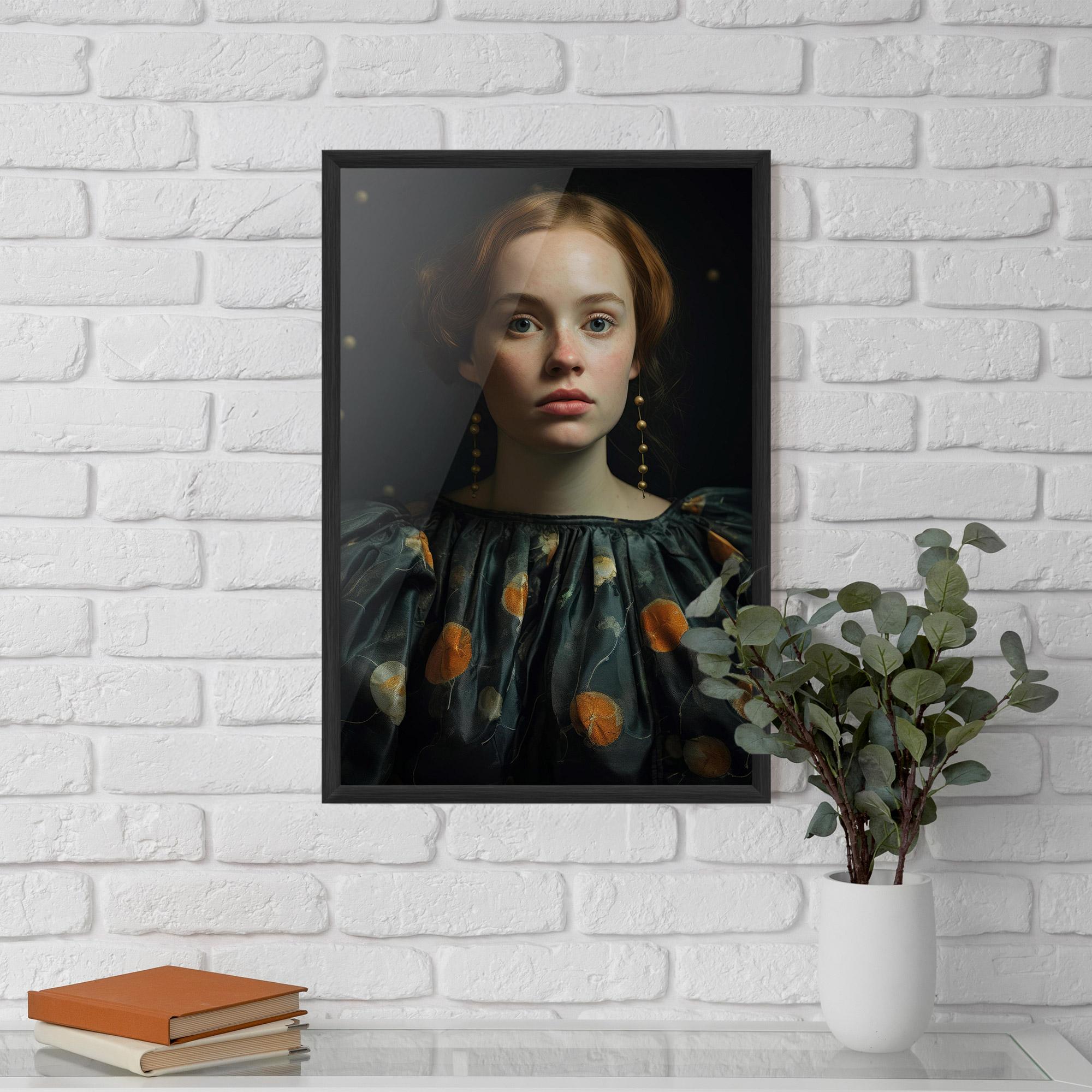 Keretezett Poszter Vintage Red Hair mockup 5