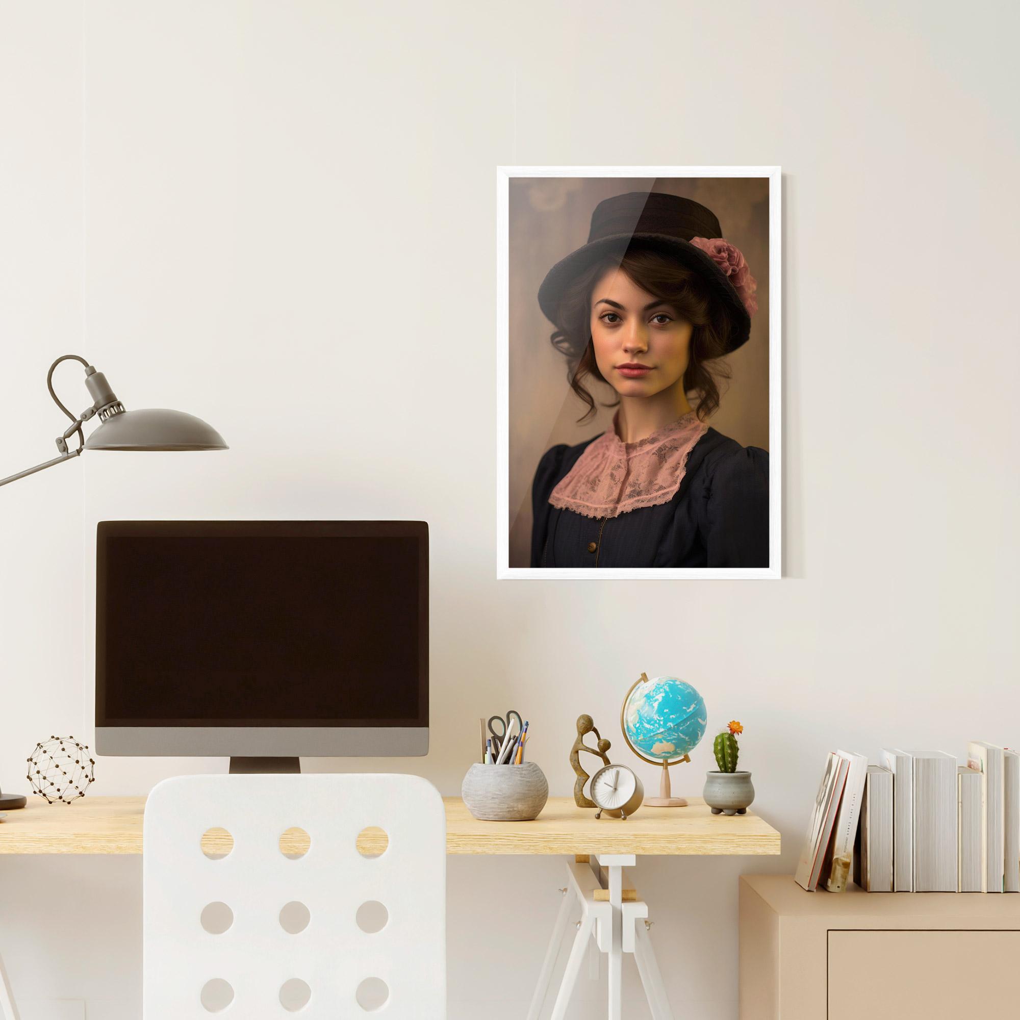 Keretezett Poszter Dark Blue Dress mockup 6