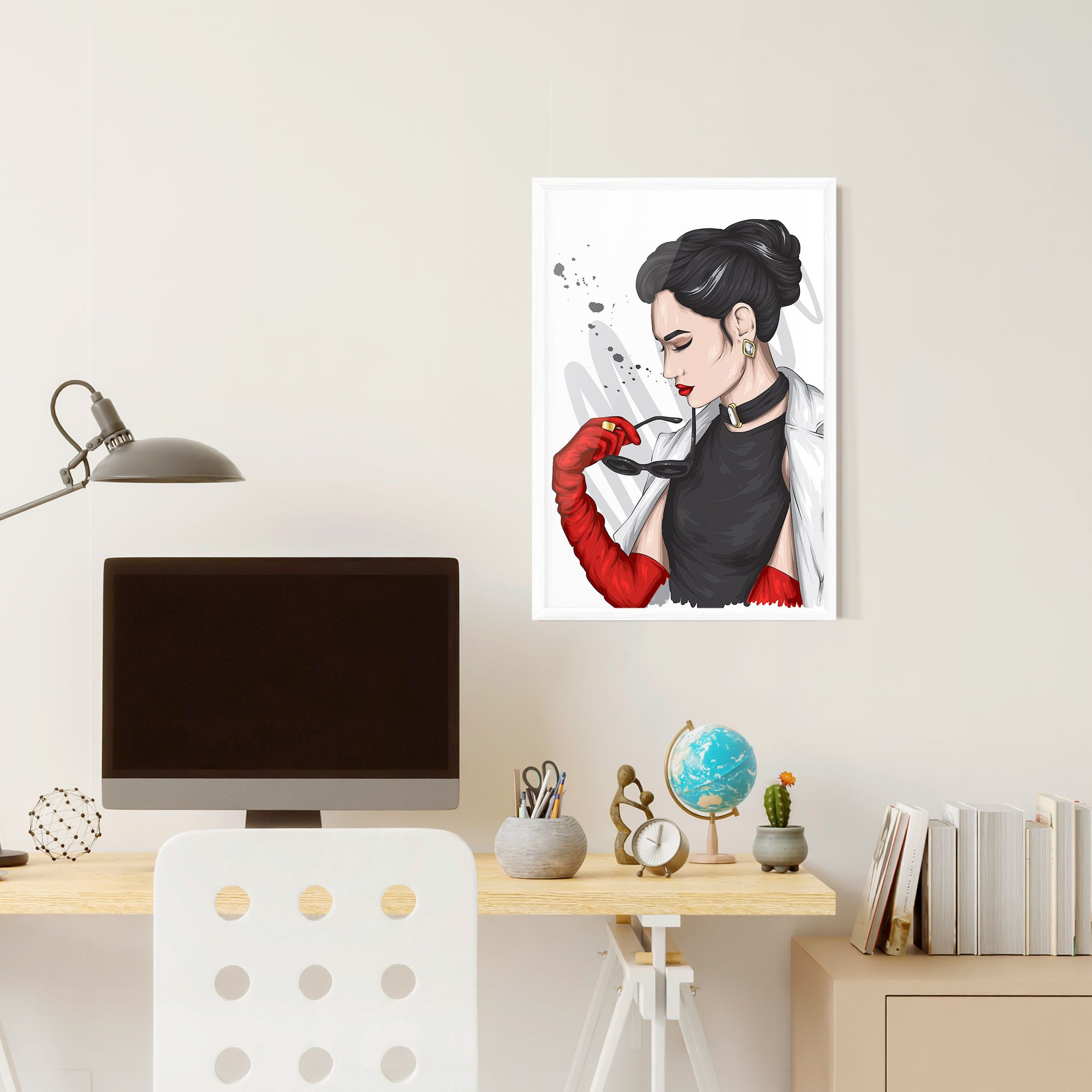 Vintage Red Gloves mockup 6