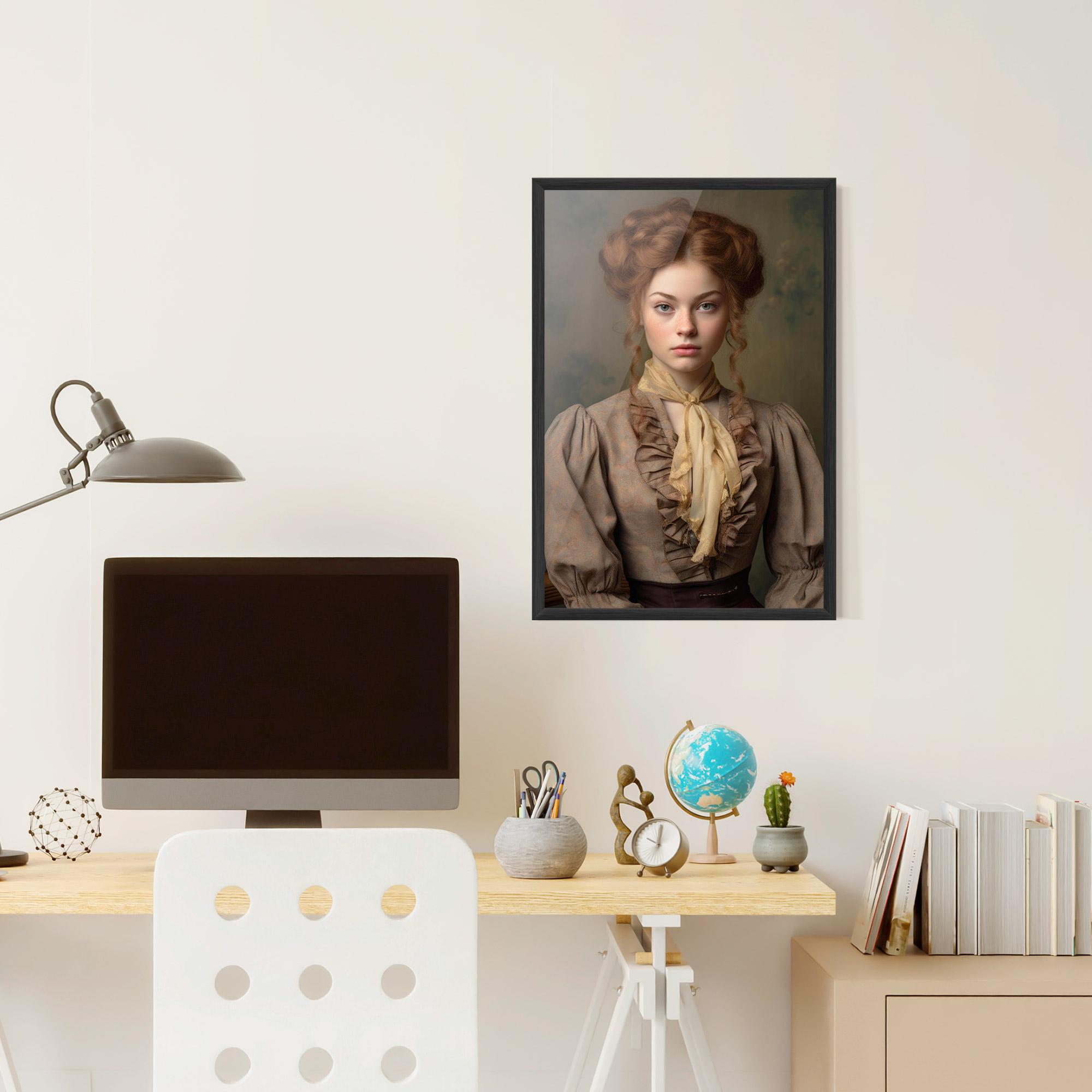 Keretezett Poszter Yellow Bow Tie mockup 6