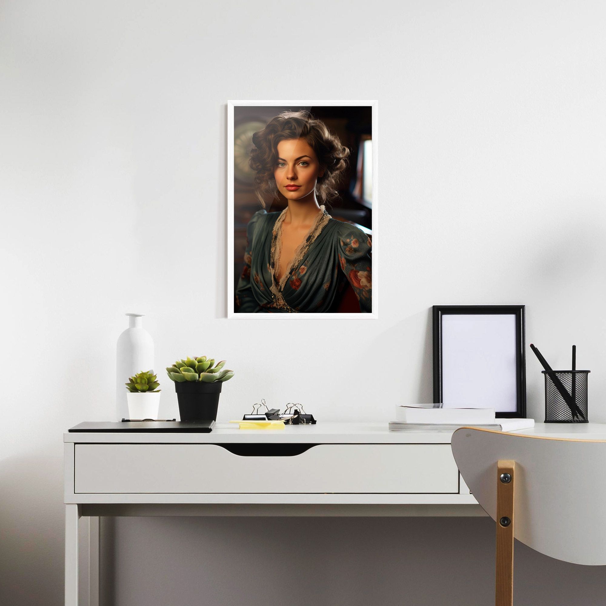 Pink Flowers Dress mockup 7