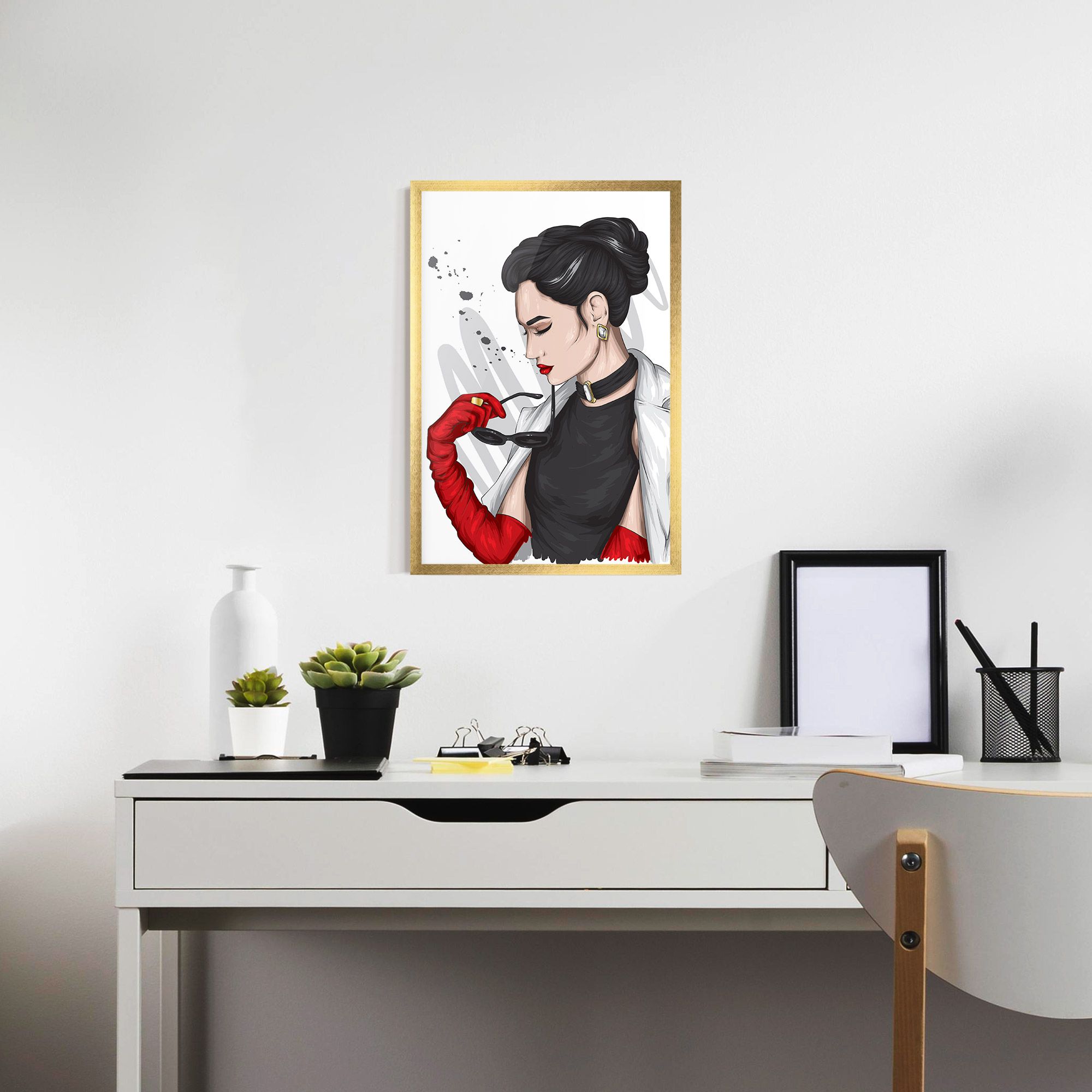 Vintage Red Gloves mockup 7