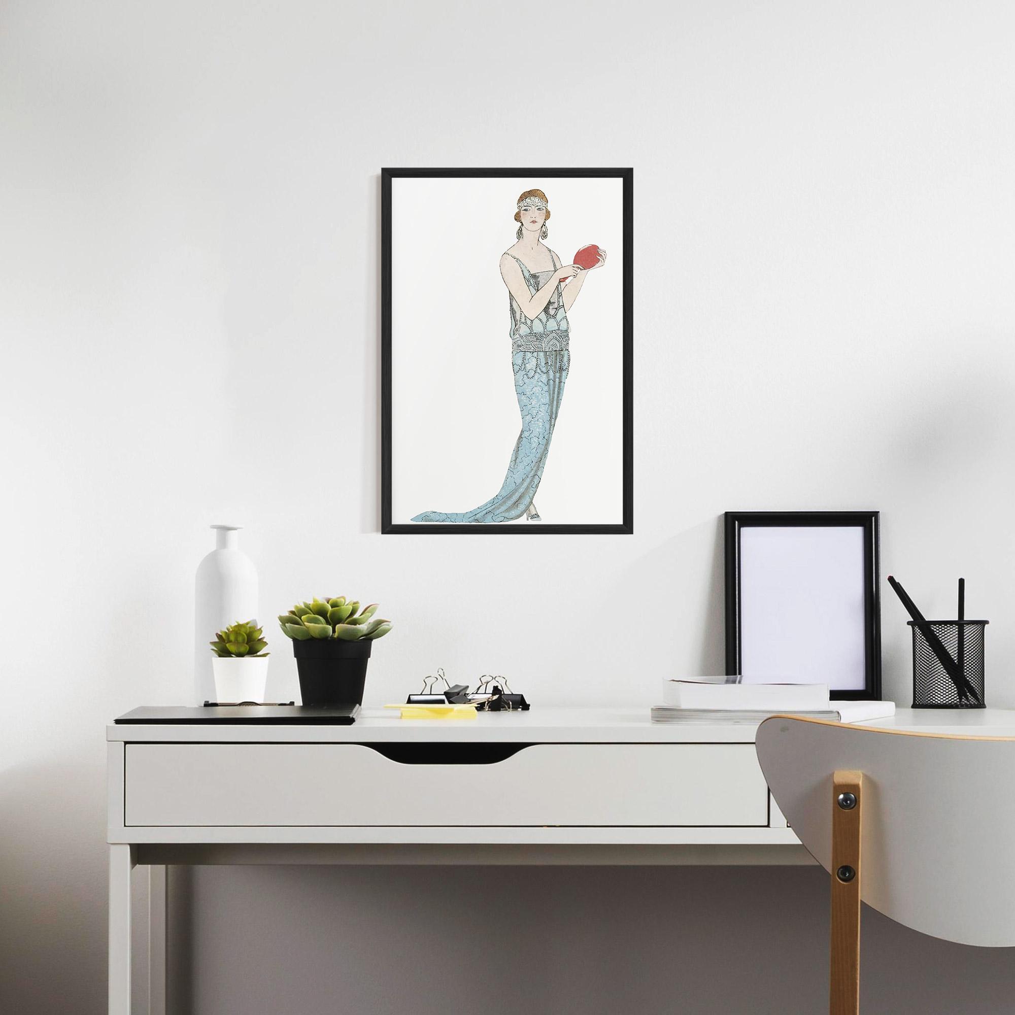 Keretezett Poszter Vintage Old Drawing mockup 7