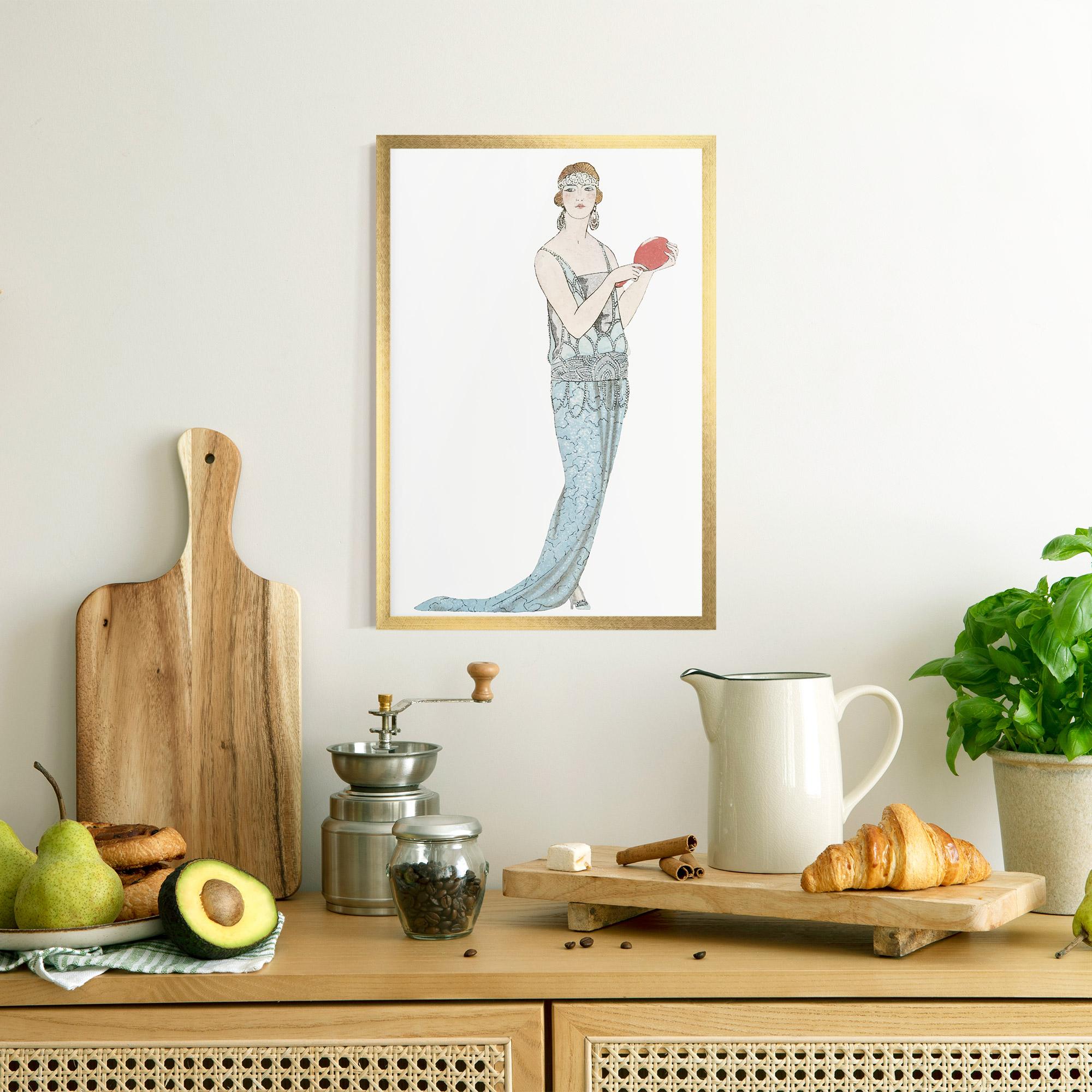 Keretezett Poszter Vintage Old Drawing mockup 8