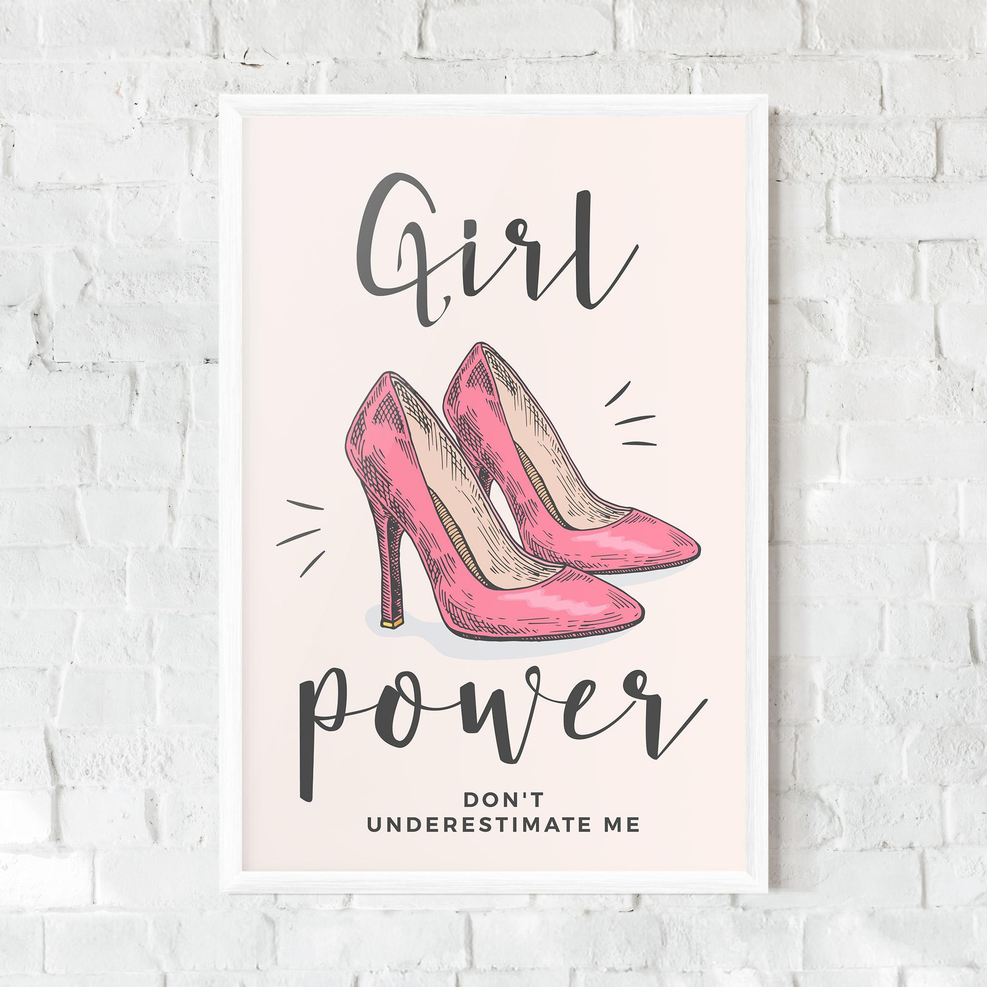 Keretezett Poszter Girl Power mockup 0