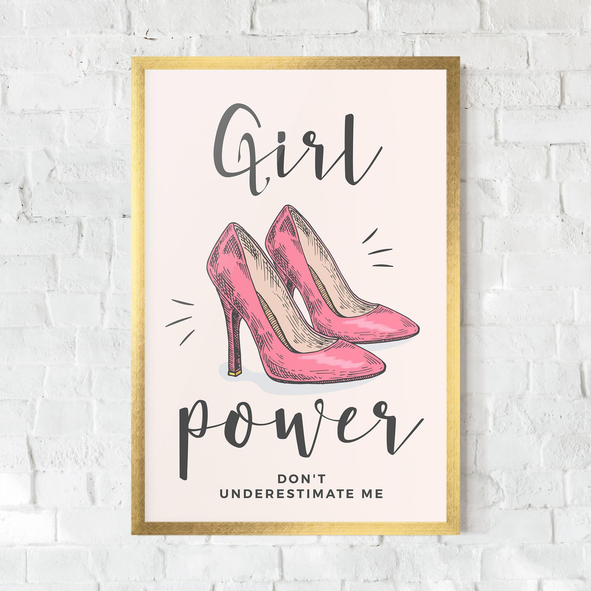 Keretezett Poszter Girl Power mockup 0