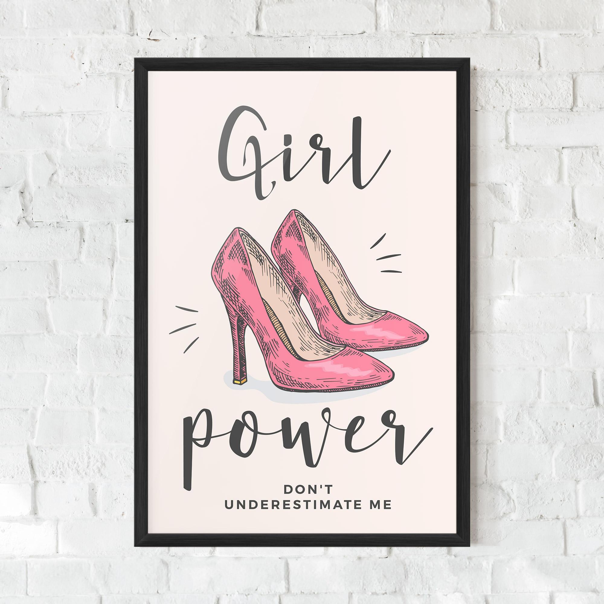 Keretezett Poszter Girl Power mockup 0